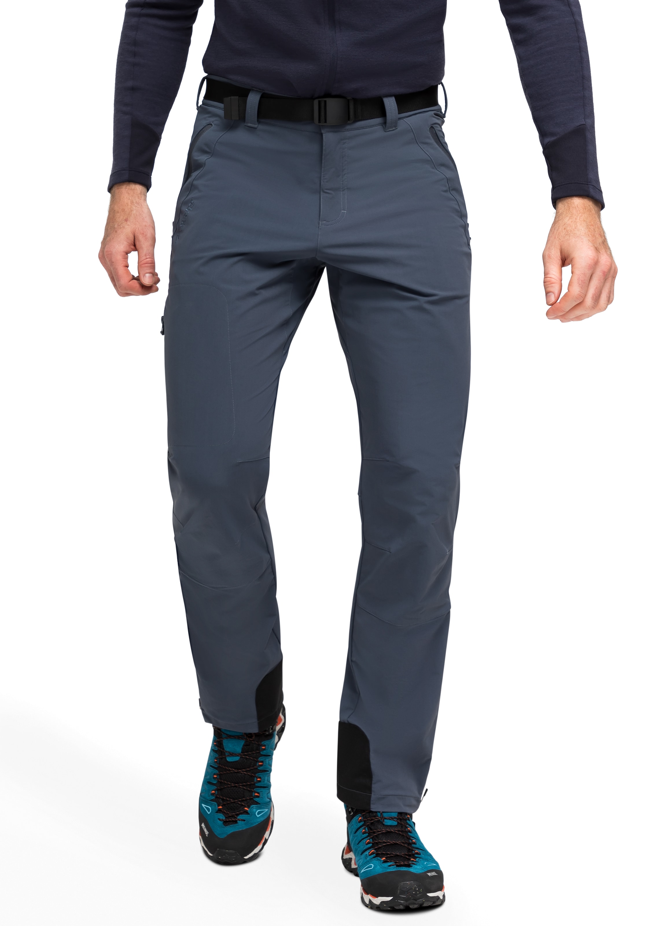 Maier Sports Funktionshose »Naturno«, Herren Outdoorhose, robuste Trekking-Hose, 3 Taschen und Gürtel