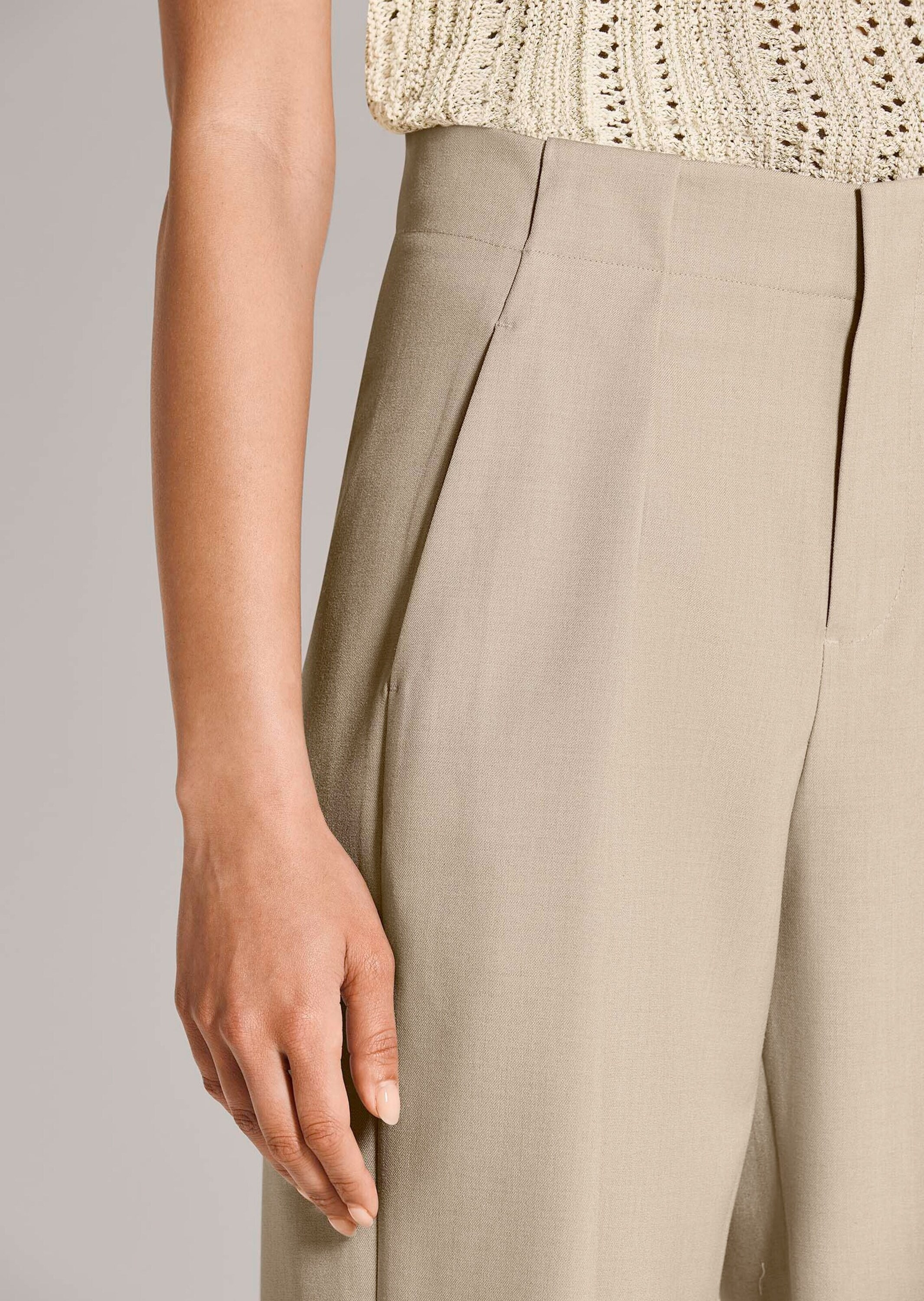 MADELEINE Stoffhose »Bundfaltenhose Jerseyhose mit weitem Bein«