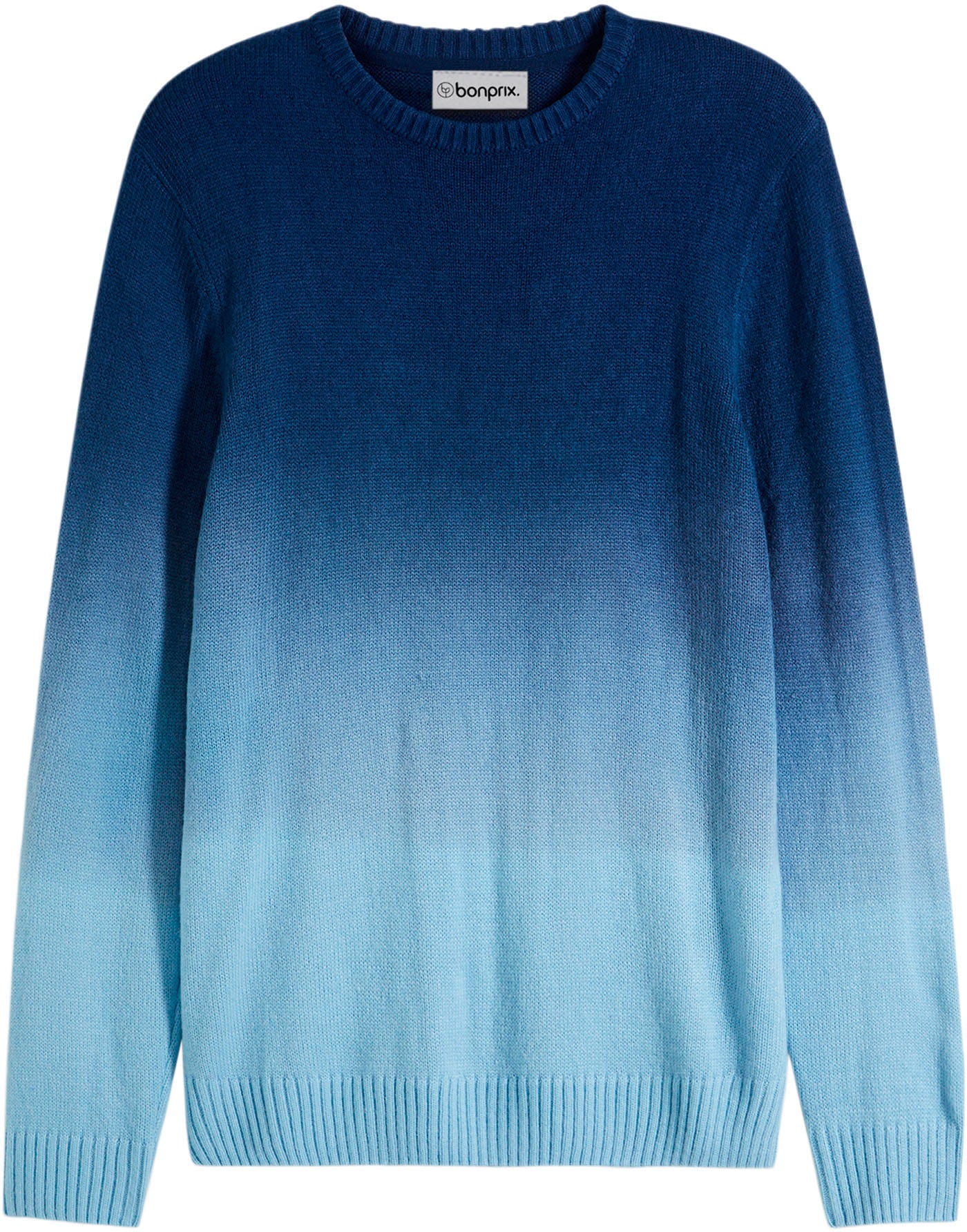 bonprix Strickpullover aus Polyacryl, Regular Fit, normale Länge, mehrfarbiger Farbverlauf