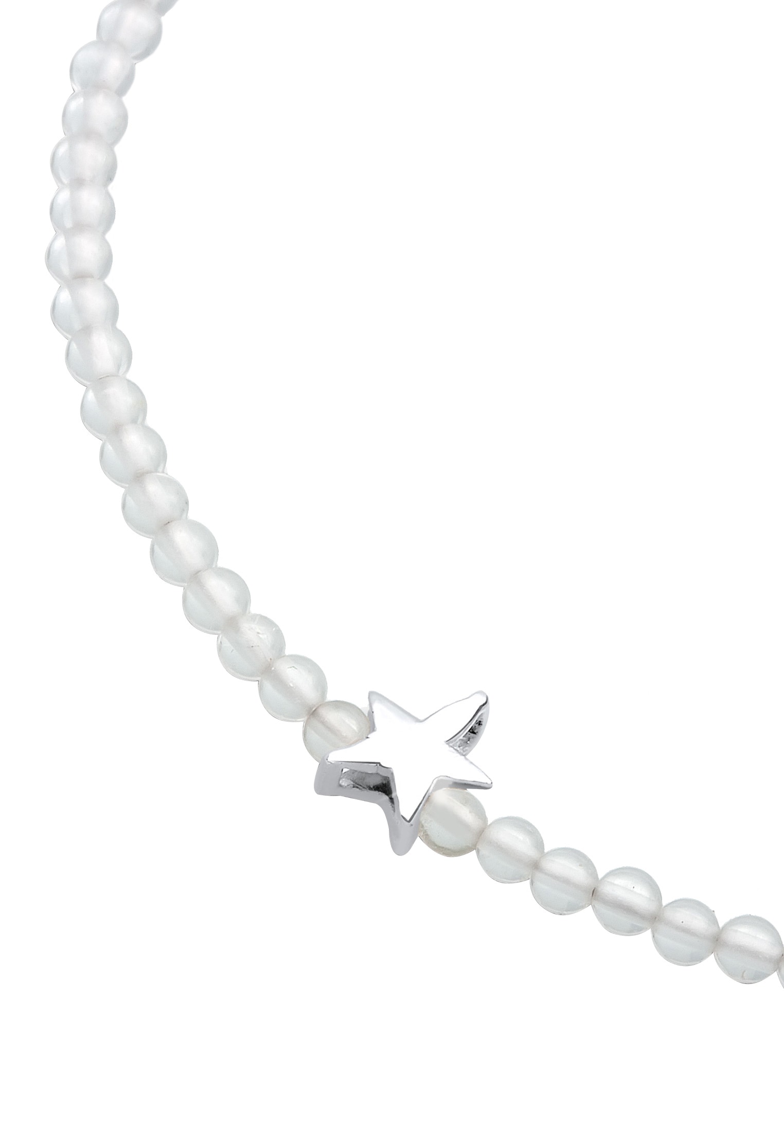Elli Armkette »Armband Stern Bergkristall Weiß 925 Sterling Silber«