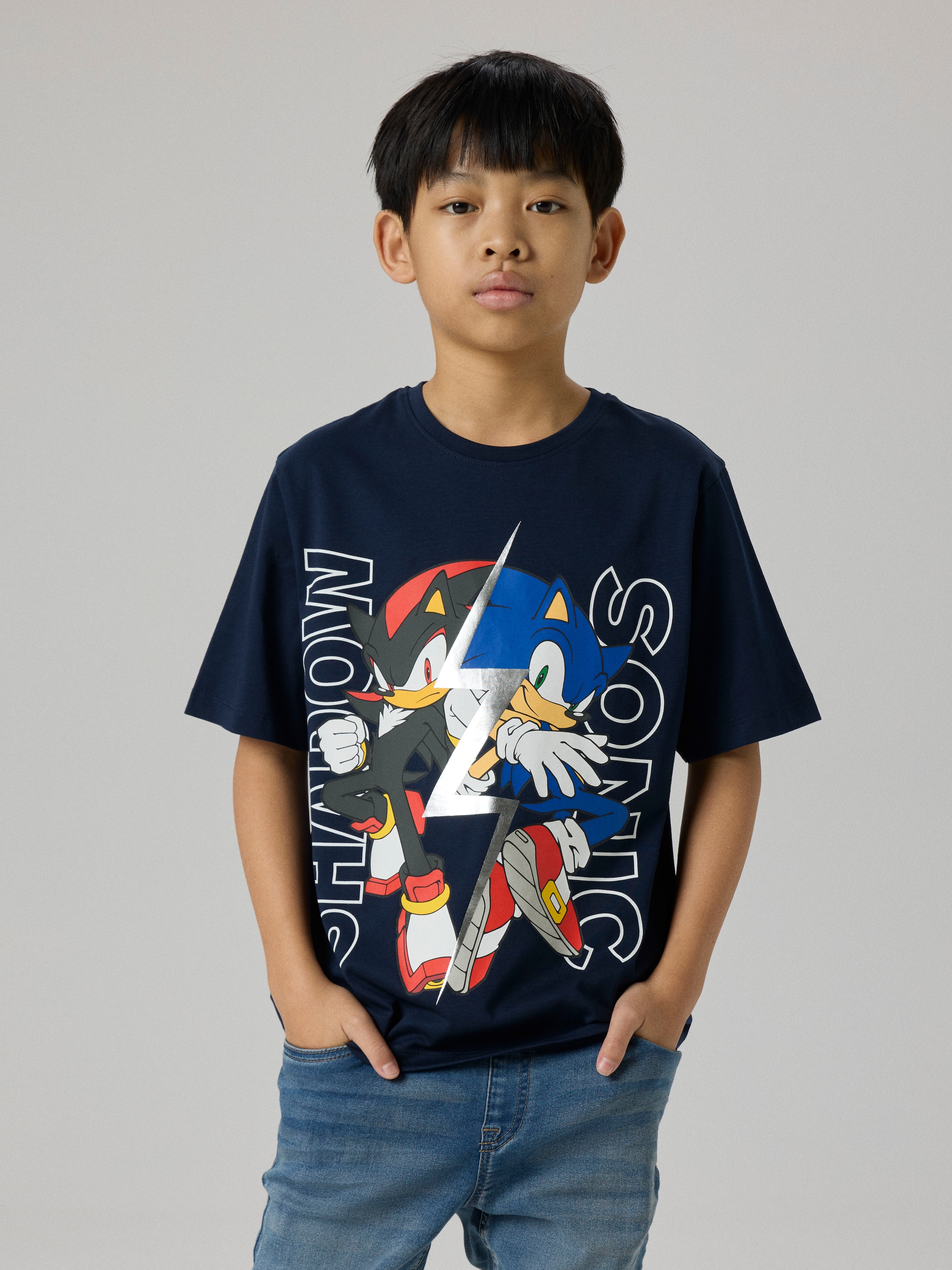 Name It T-Shirt »NKMJULLE SONIC SS NREG TOP NOOS SKY« Baumwolle, regular fit