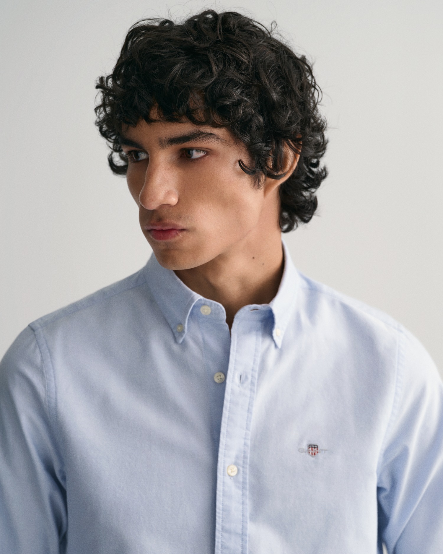Gant Langarmhemd »Slim Fit Oxford Hemd strukturiert langlebig dicker«, Oxford Hemd Slim Fit