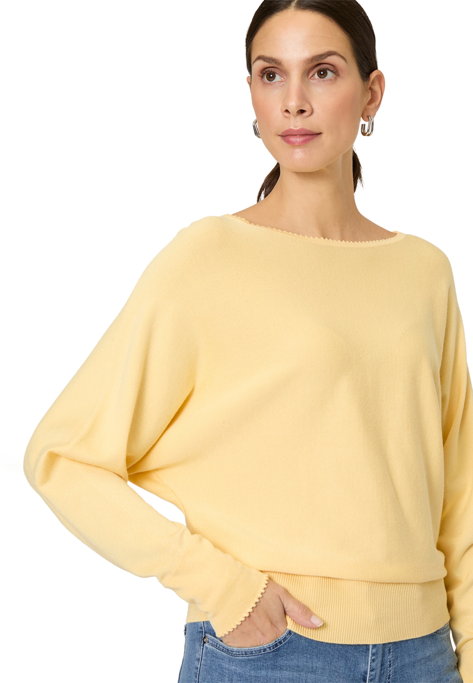 Zero Strickpullover »Strickpullover mit U-Boot Ausschnitt«