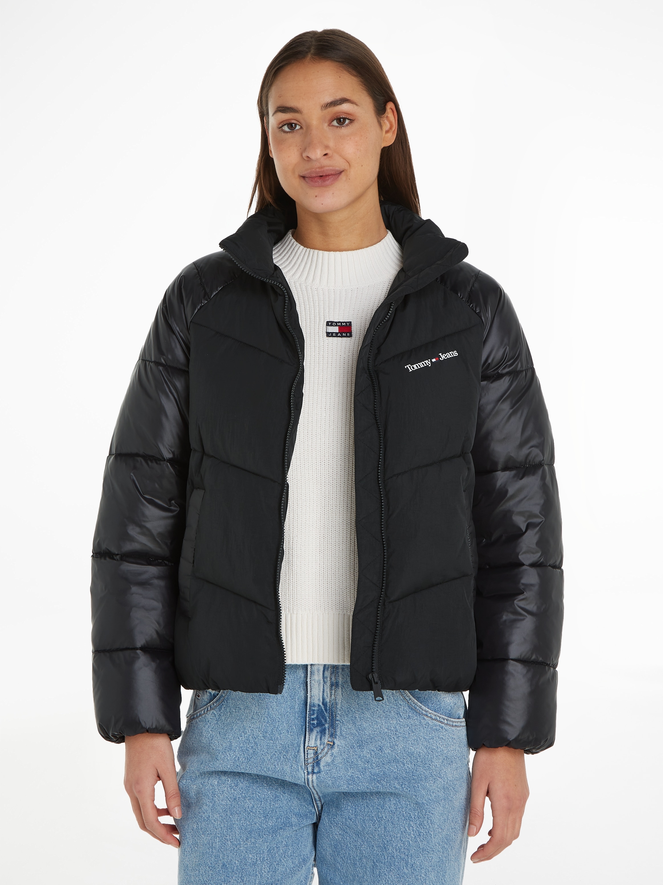 Steppjacke »TJW TONAL BLOCKING PUFFER«, mit Tommy Jeans Markenlabel