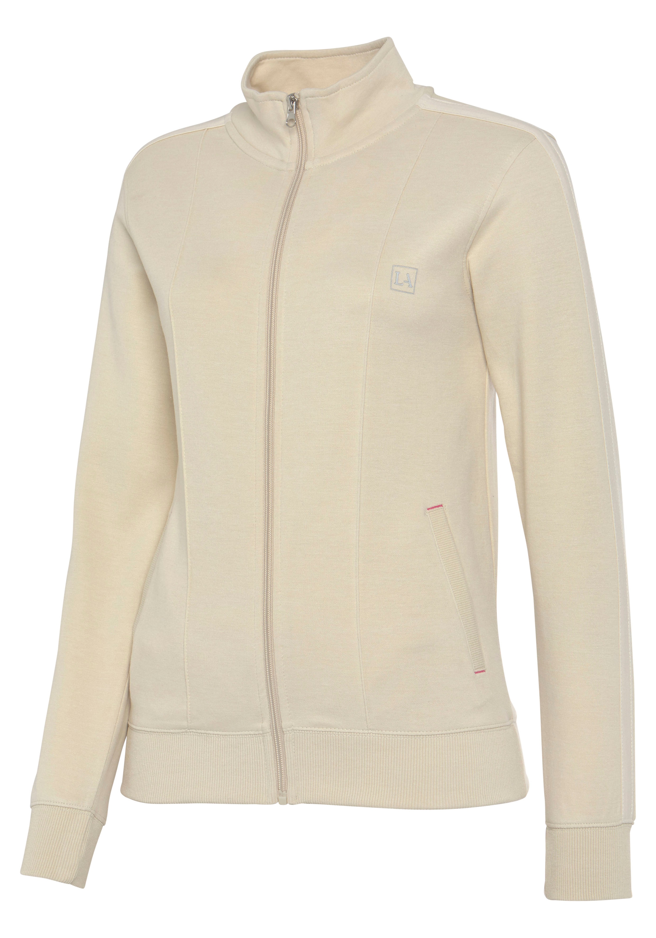 LASCANA ACTIVE Sweatjacke, mit kontrastierendem Einsatz