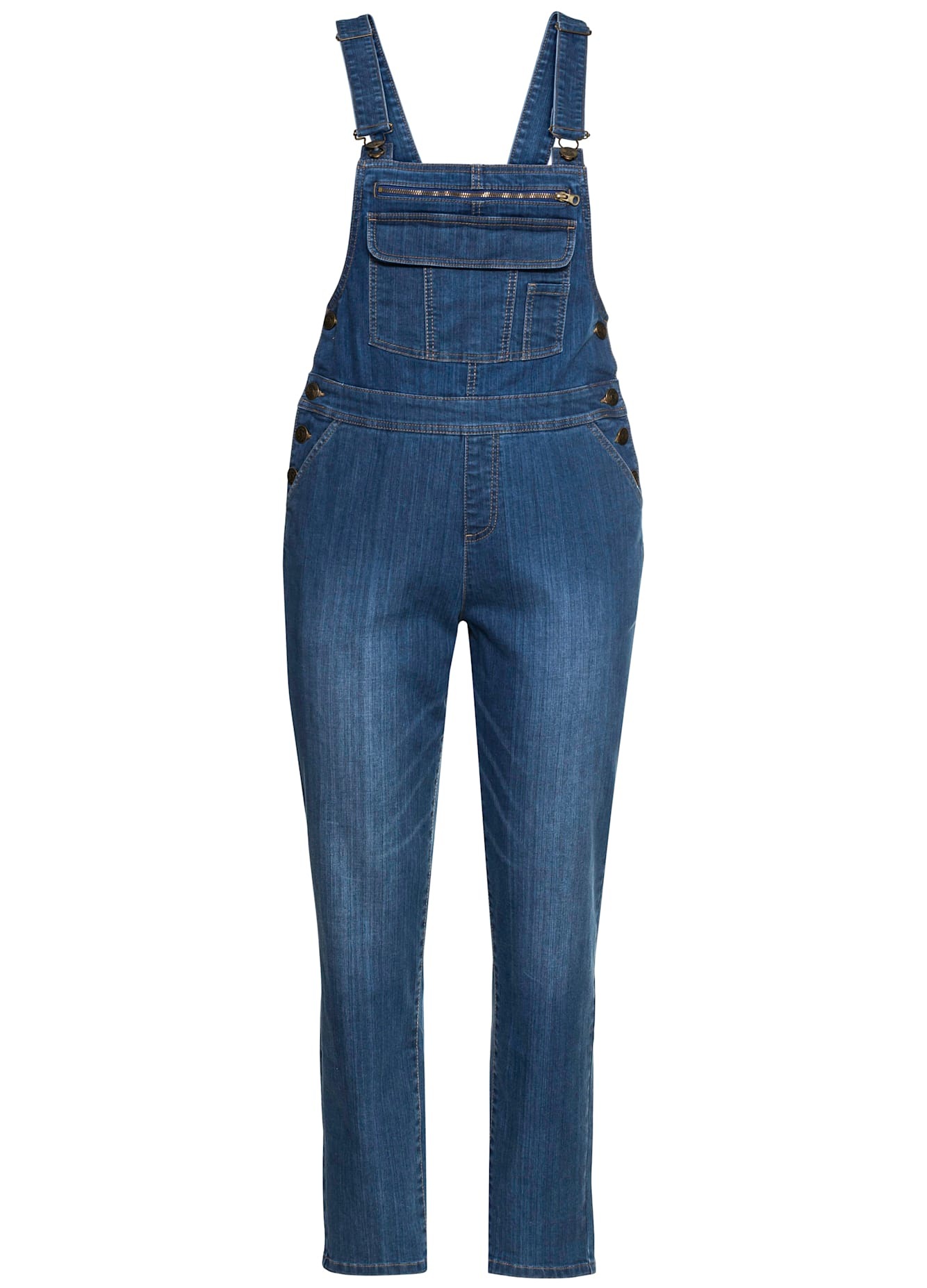 Sheego Jeanslatzhose, (1 tlg.)