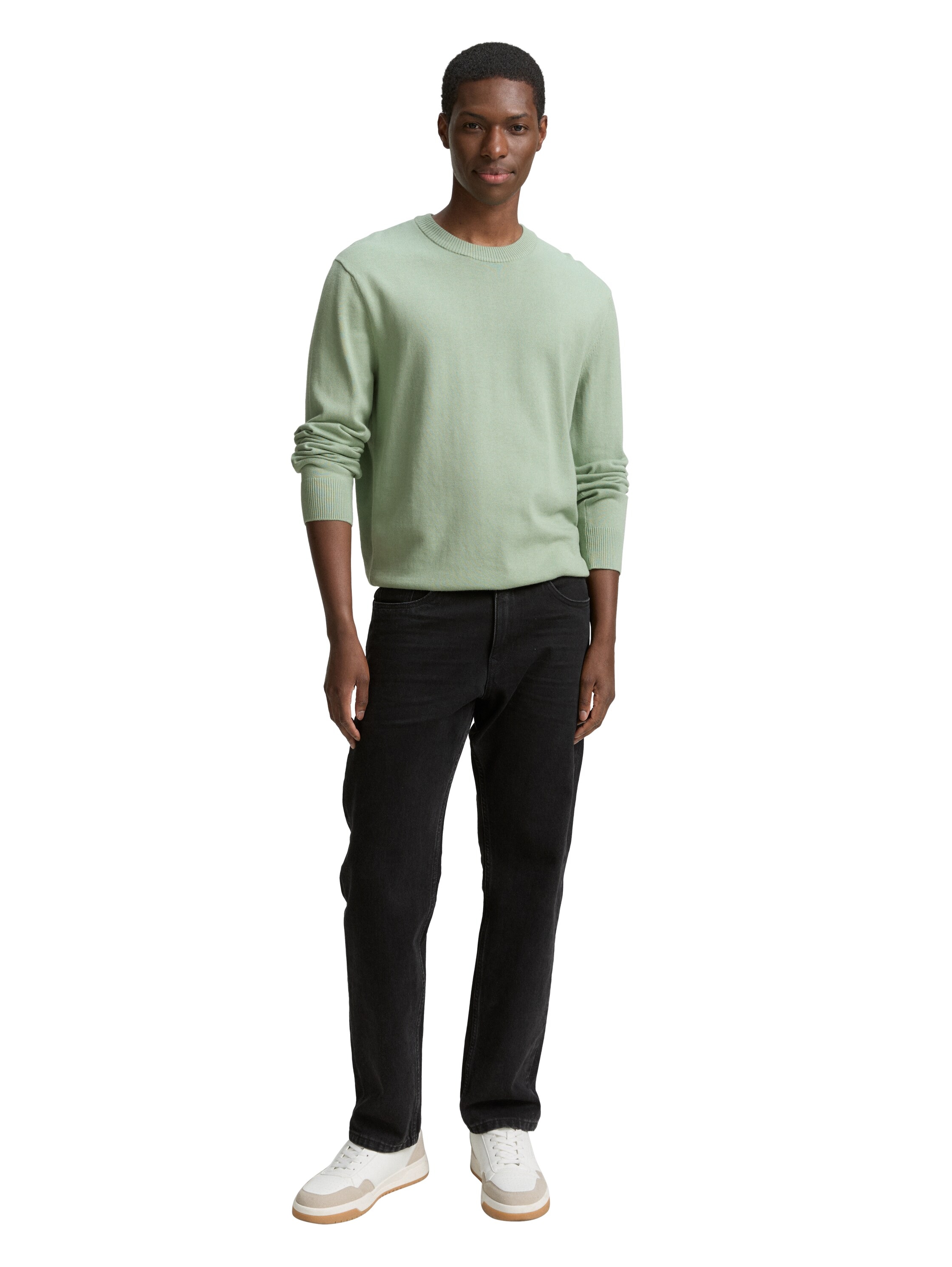 TOM TAILOR Denim Strickpullover in melierter Optik
