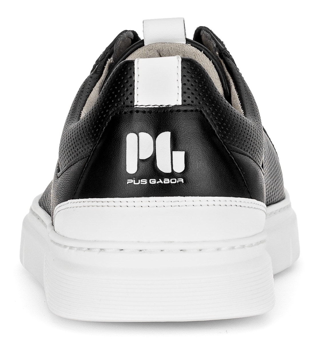 Pius Gabor Plateausneaker, Freizeitschuh, Halbschuh, Schnürschuh mit Perforierung, Weite G