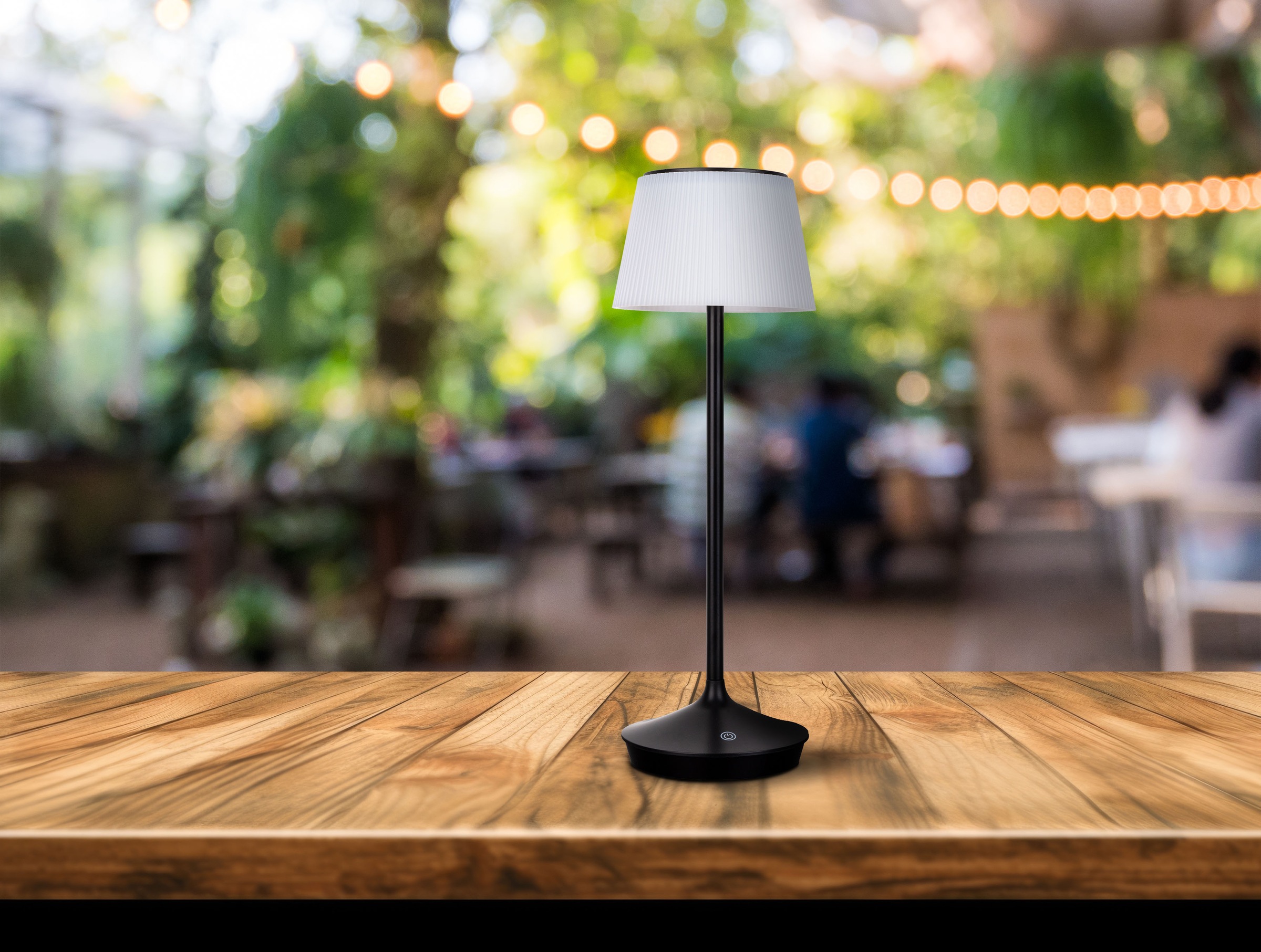 näve LED Tischleuchte »Solarleuchte / Akkuleuchte "EMMI"«, 1 flammig, Leuchtmittel LED-Modul | LED fest integriert, Solarbetrieb, Akkubetrieb, CCT, Berührungssensor, Akkutischleuchte