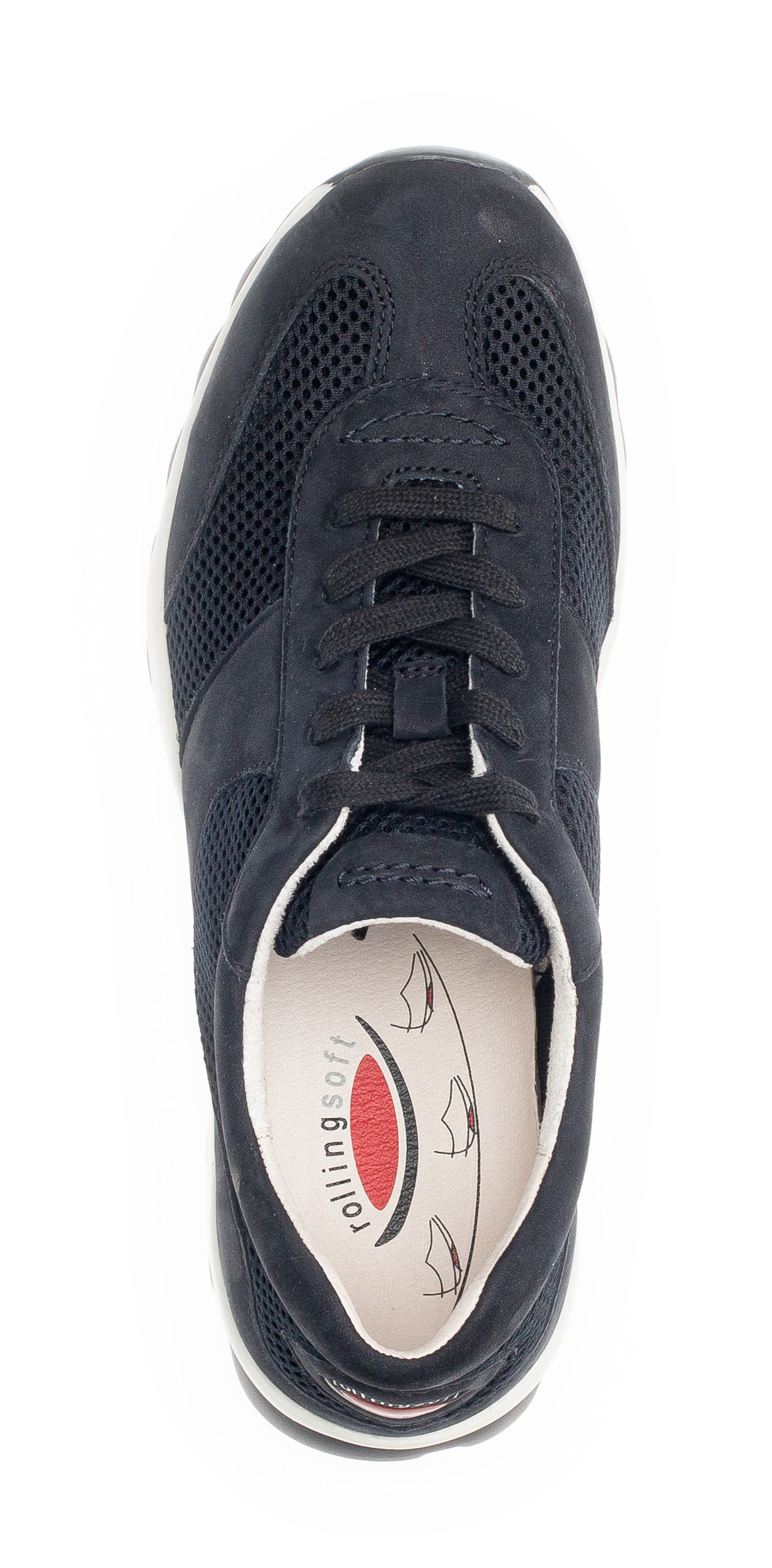 Gabor Rollingsoft Sneaker  , Freizeitschuh, Halbschuh, Schnürer mit Logo an der Ferse