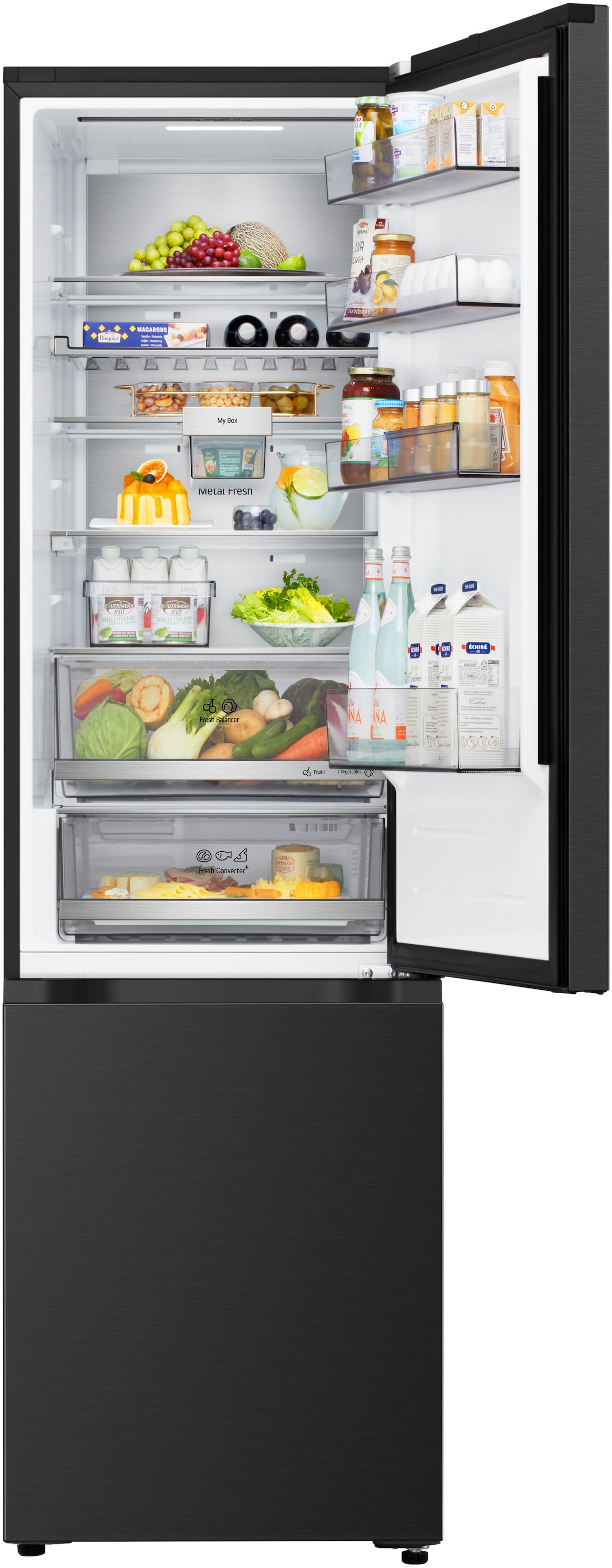 LG Kühl-/Gefrierkombination Serie 7 »GBBS726BEV« 203 cm hoch 59,7 cm breit Vollintegrierbarer Kühlschrank dank frontaler Luftzufuhr und Abluft