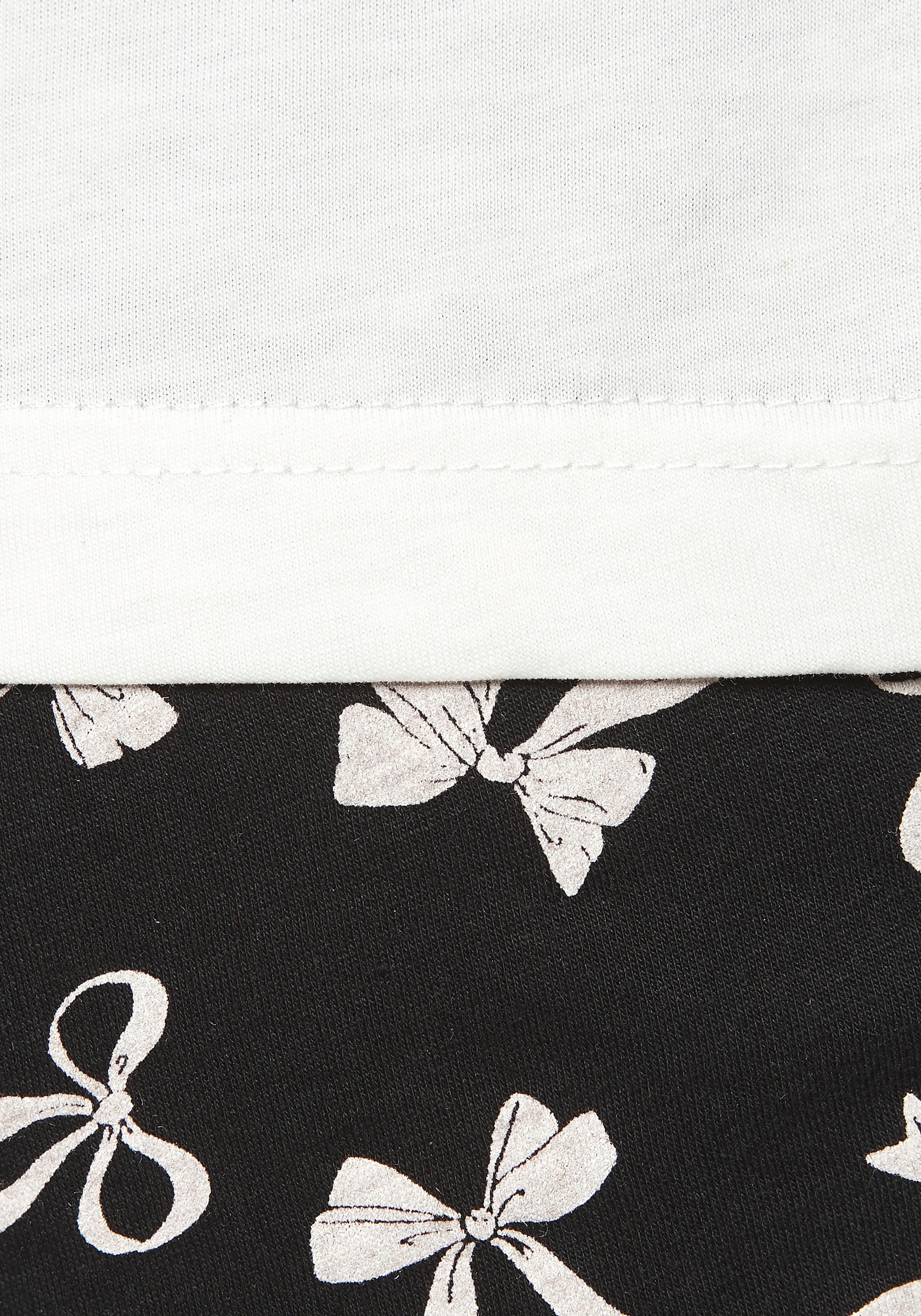 Vivance Dreams Pyjama Set, 2 Stk. tlg., Mit süßem Schleifenmuster