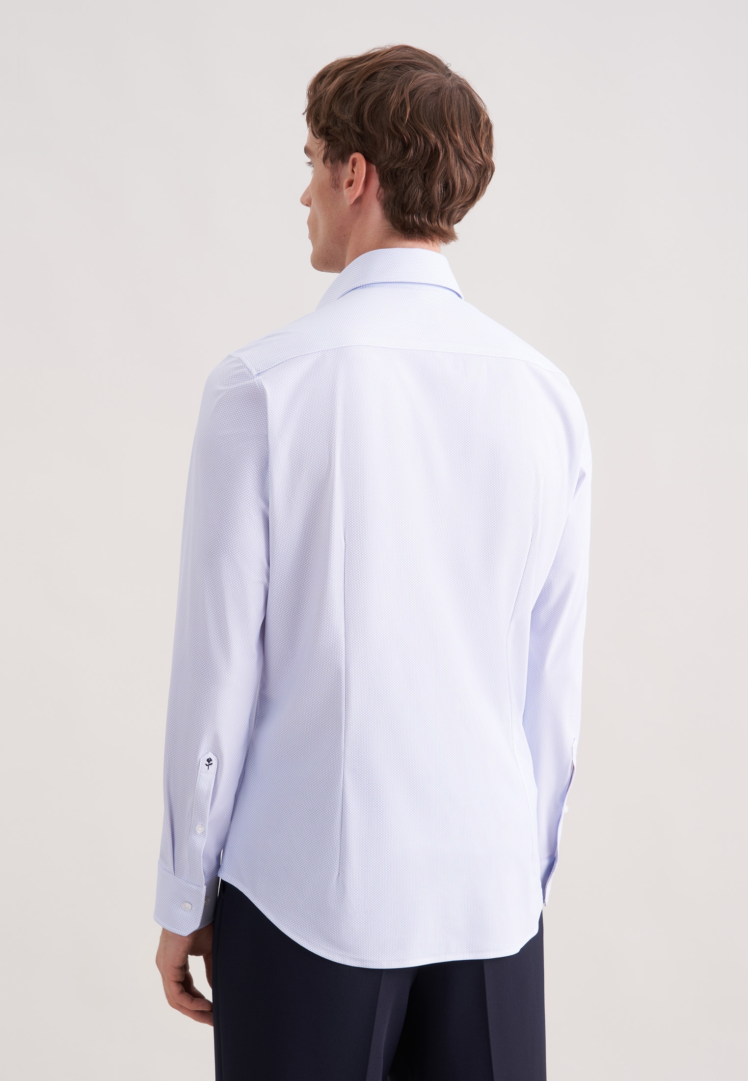 seidensticker Businesshemd »Schwarze Rose« Slim 1/1 Kentkragen Druck