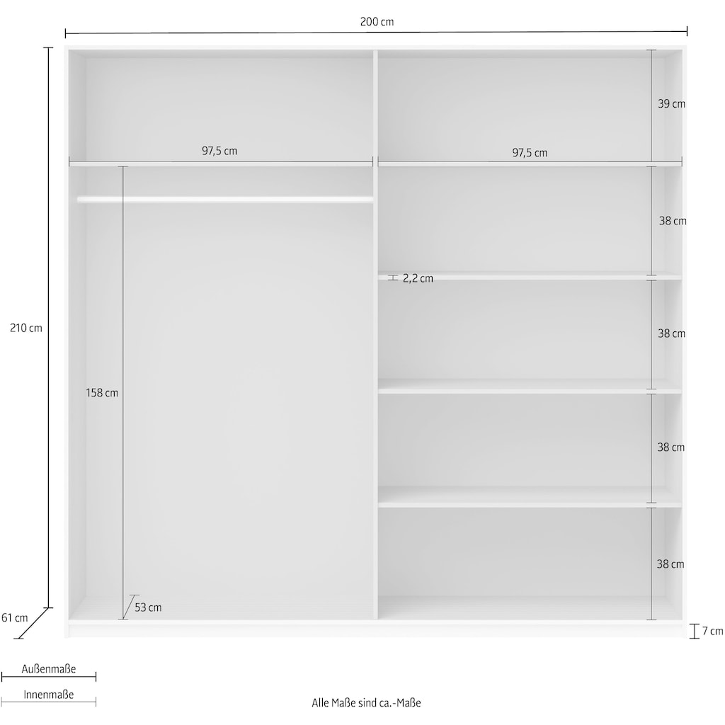 Helvetia Schwebetürenschrank »Beta«