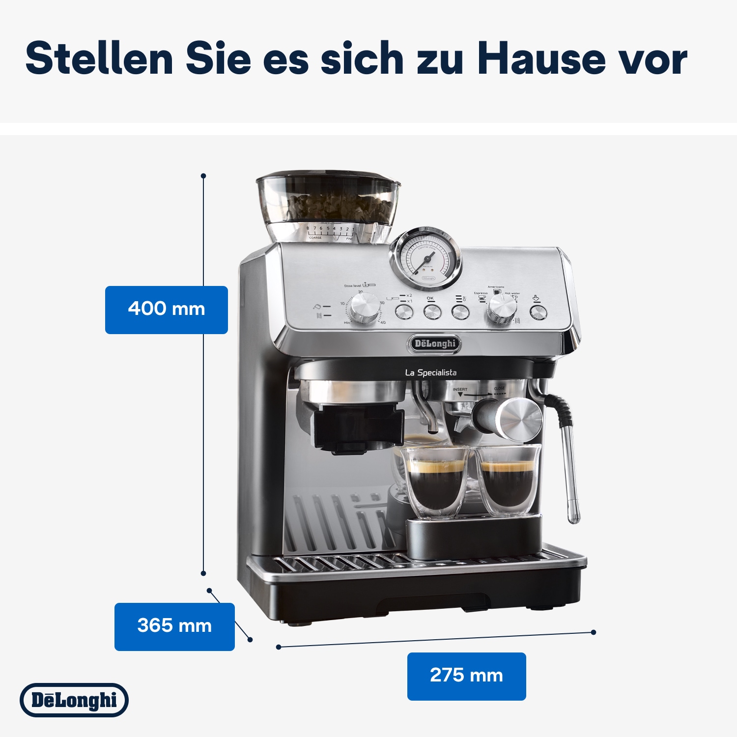 De'Longhi Espressomaschine »LA SPECIALISTA EC9155.MB«, Siebträger, inkl. 250g Selezione Espresso im Wert von UVP € 6,49