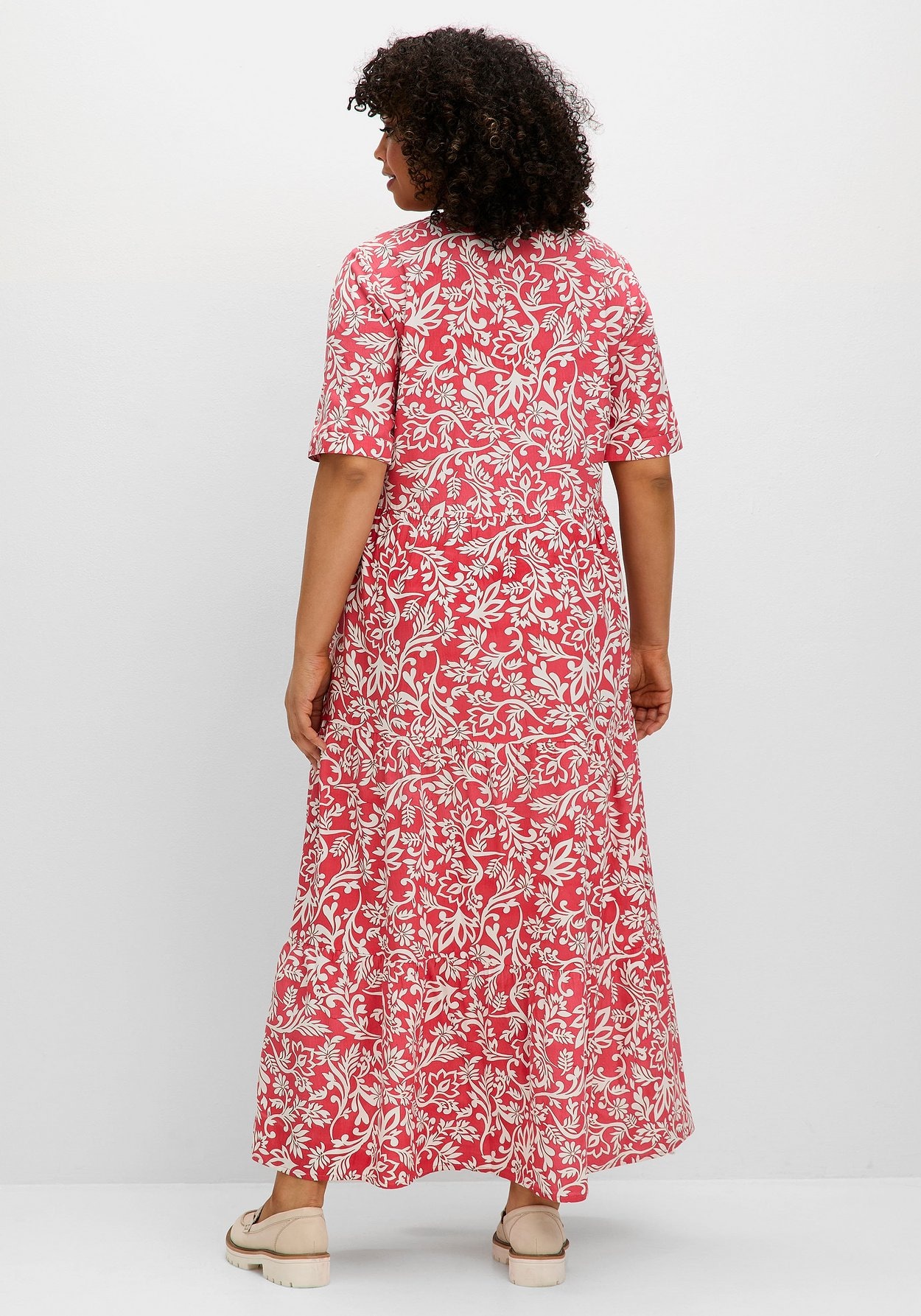 Sheego Maxikleid »Maxikleid mit grafischem Alloverprint«