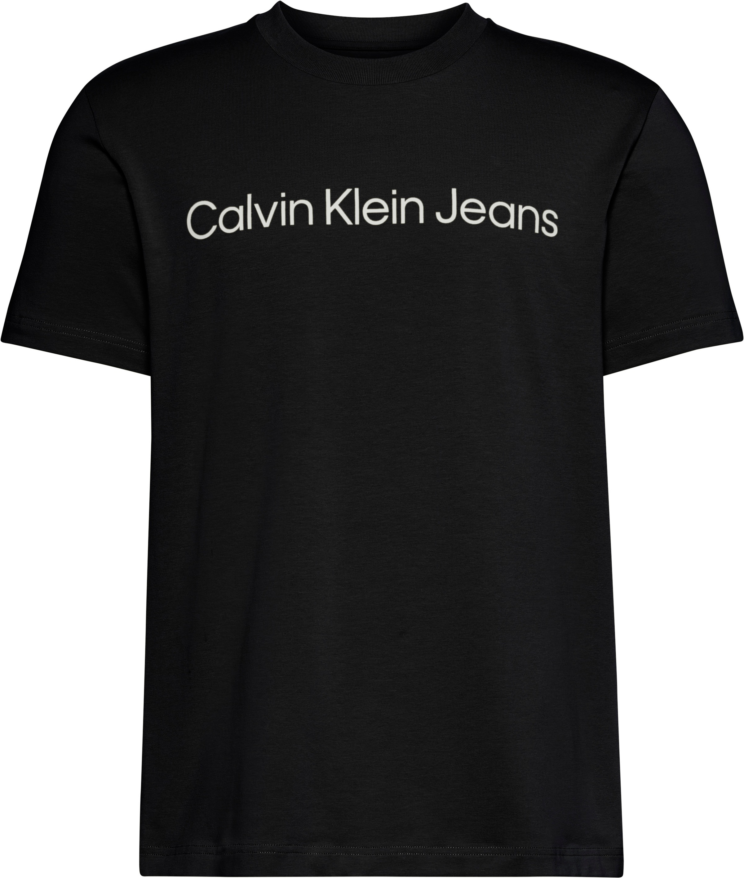 Calvin Klein Jeans T-Shirt Rundhalsausschnitt, Regular Fit, Logoschriftzug