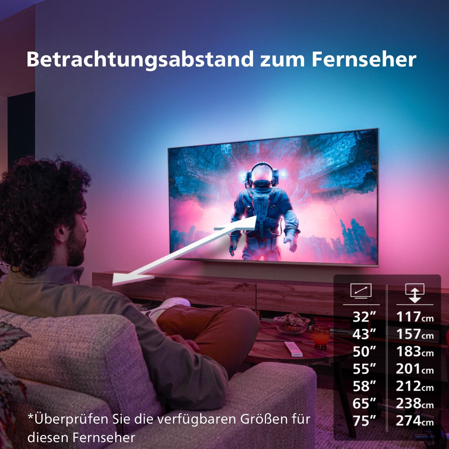 TV bei 164 cm/65 4K Philips Ultra TV-Smart-TV-Google HD, Android LED-Fernseher kaufen »65PUS8808/12«, OTTO Zoll,