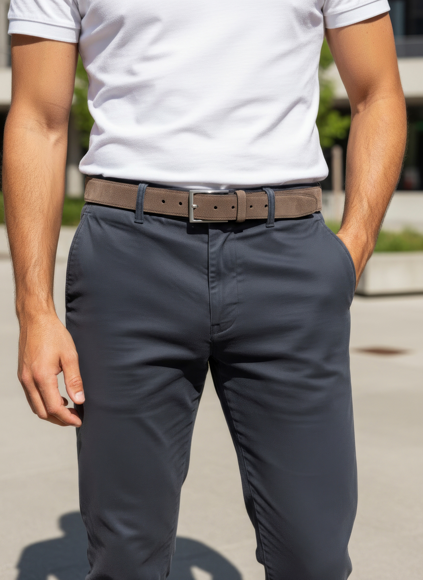 John Devin Hüftgürtel »Ledergürtel, Herrengürtel, Anzuggürtel« Hosengürtel, Jeansgürtel, Gürtel aus Leder