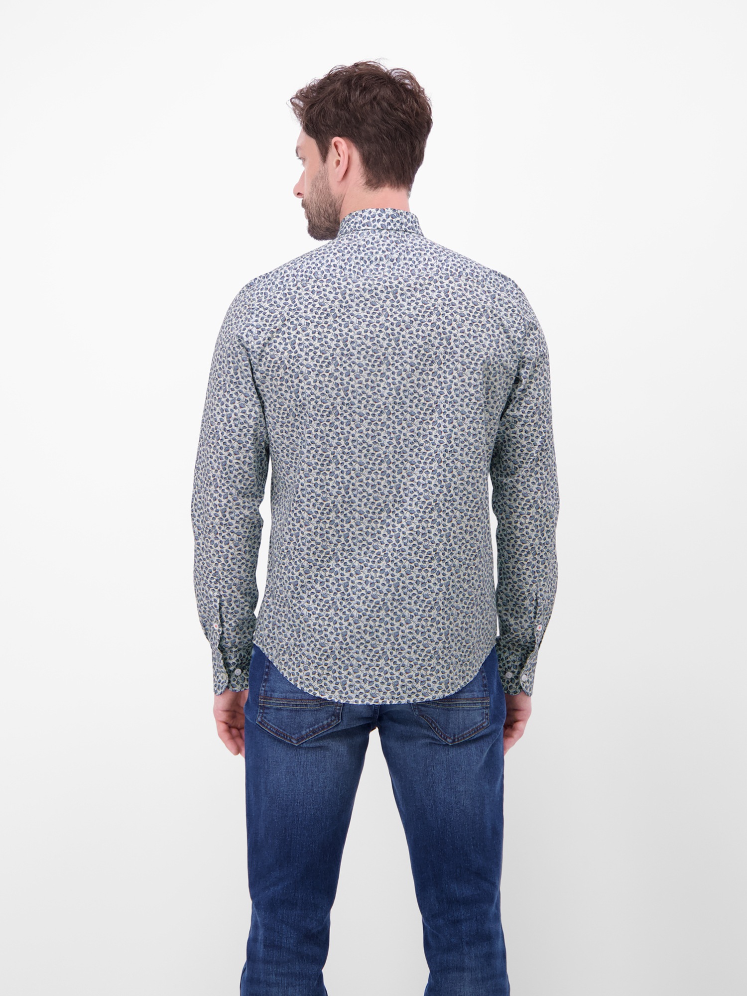 LERROS Langarmhemd »Langarmhemd mit trendigem Printmuster«