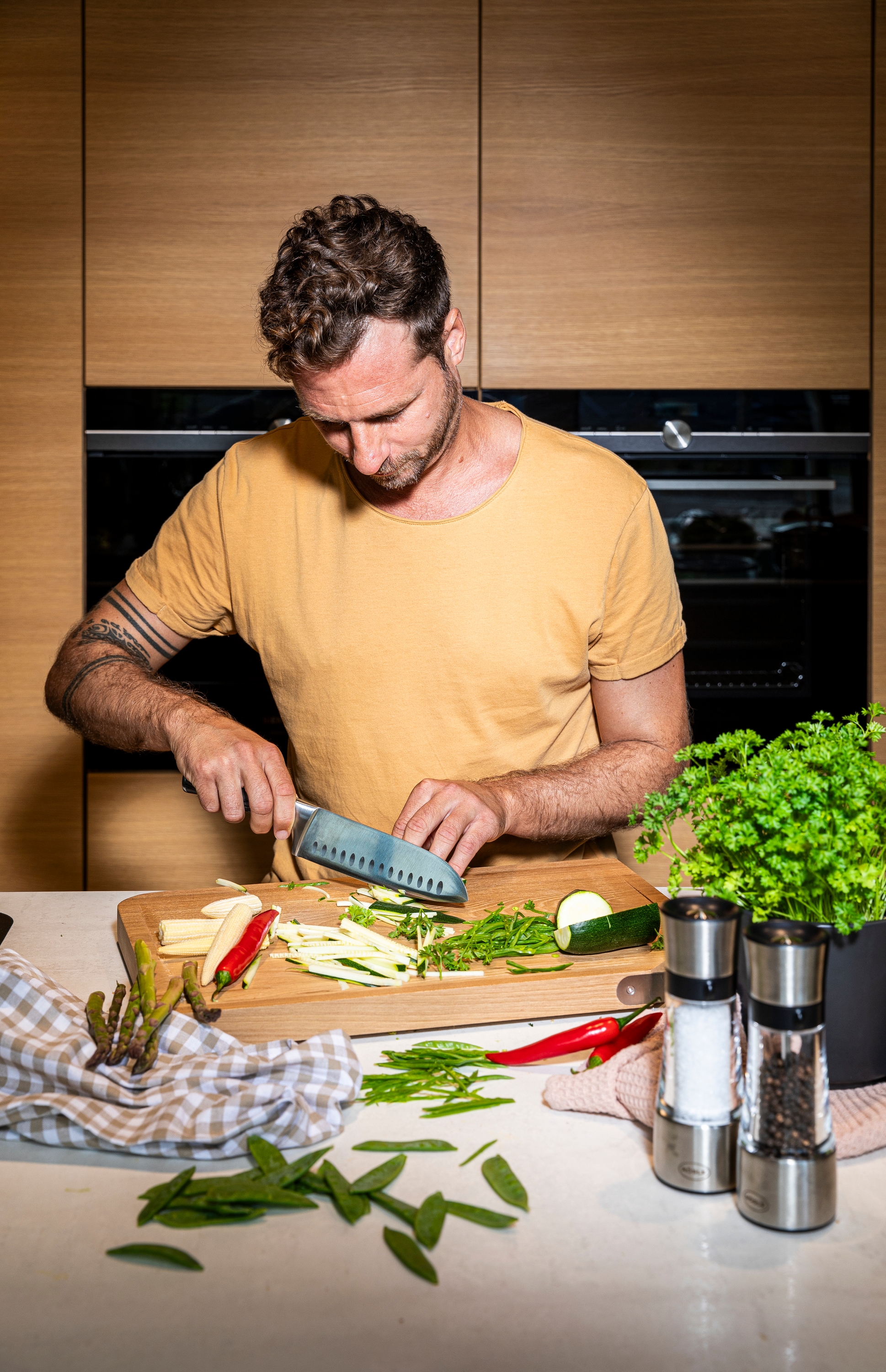 RÖSLE Santokumesser »WOLFGREY, 17,5 cm, Griff Pakka«