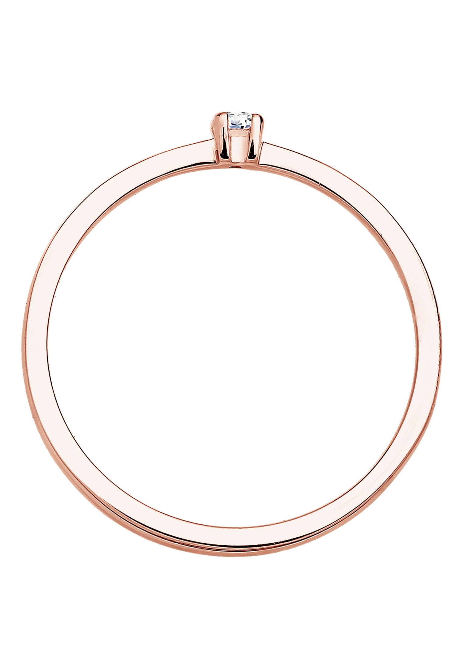 Elli DIAMONDS Verlobungsring »Ring Solitär Diamant Weiß (0.03 ct) 925 Sterling Silber«
