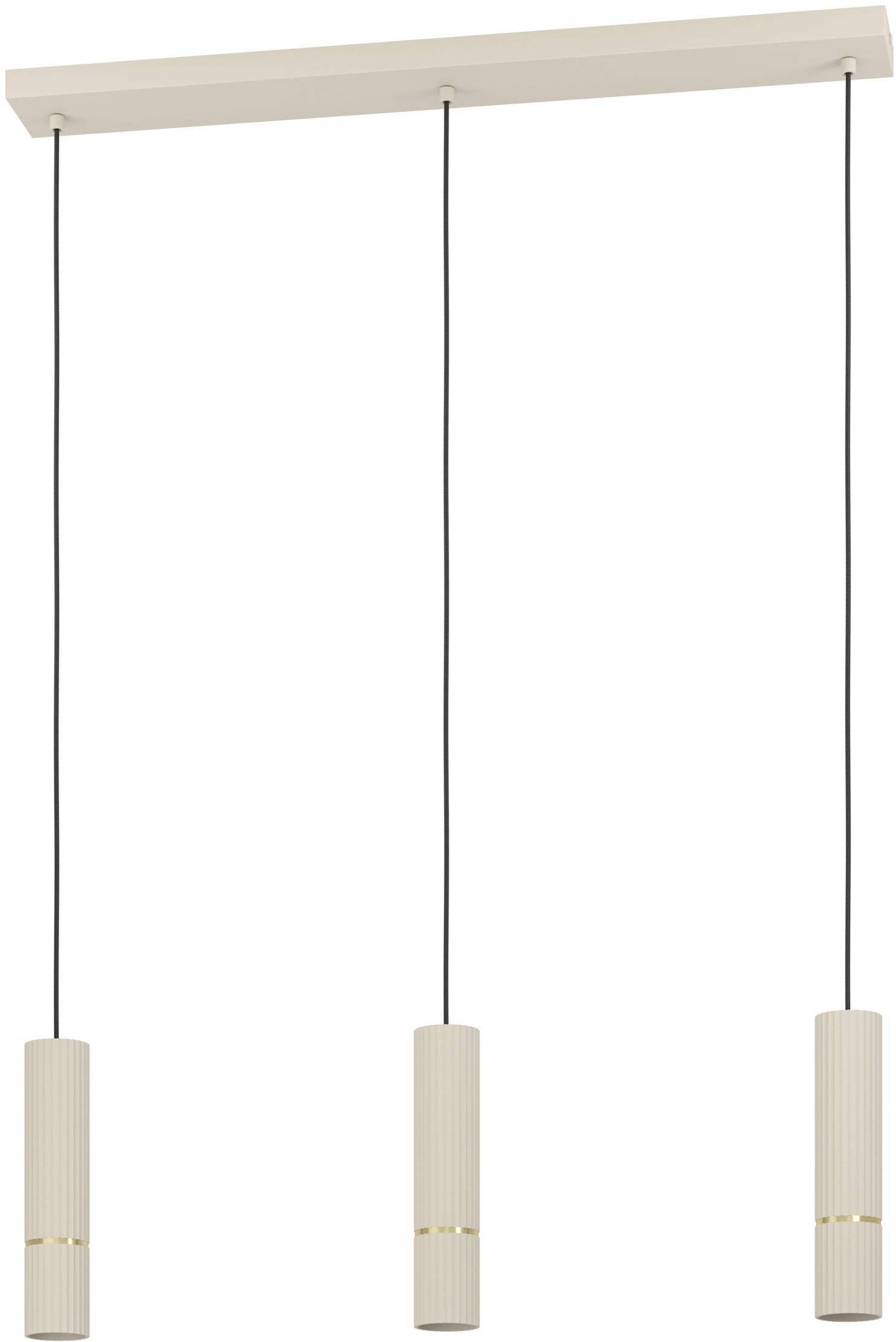 EGLO Hängeleuchte »CAMINIA Pendellampe - Stahl - GU10 - 3X4,7W - IP20« GU10 1 Stk. Hängelampe, Deckenlampe, Wohnzimmer, Esszimmer, L77 x B9 x H110 cm