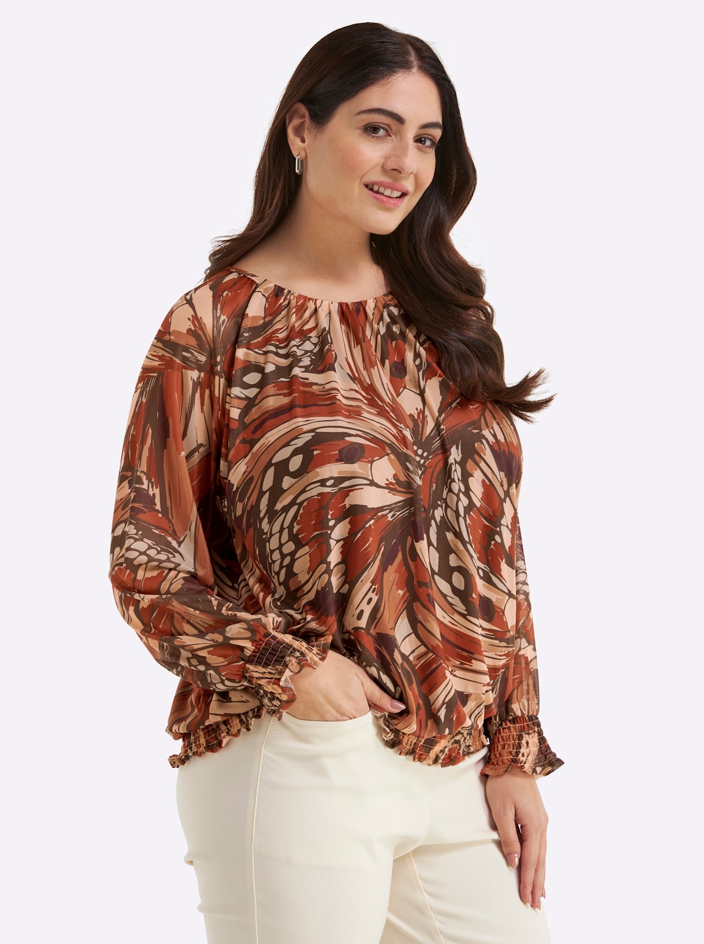 Sheego Langarmshirt »Langarm-Shirt« 1