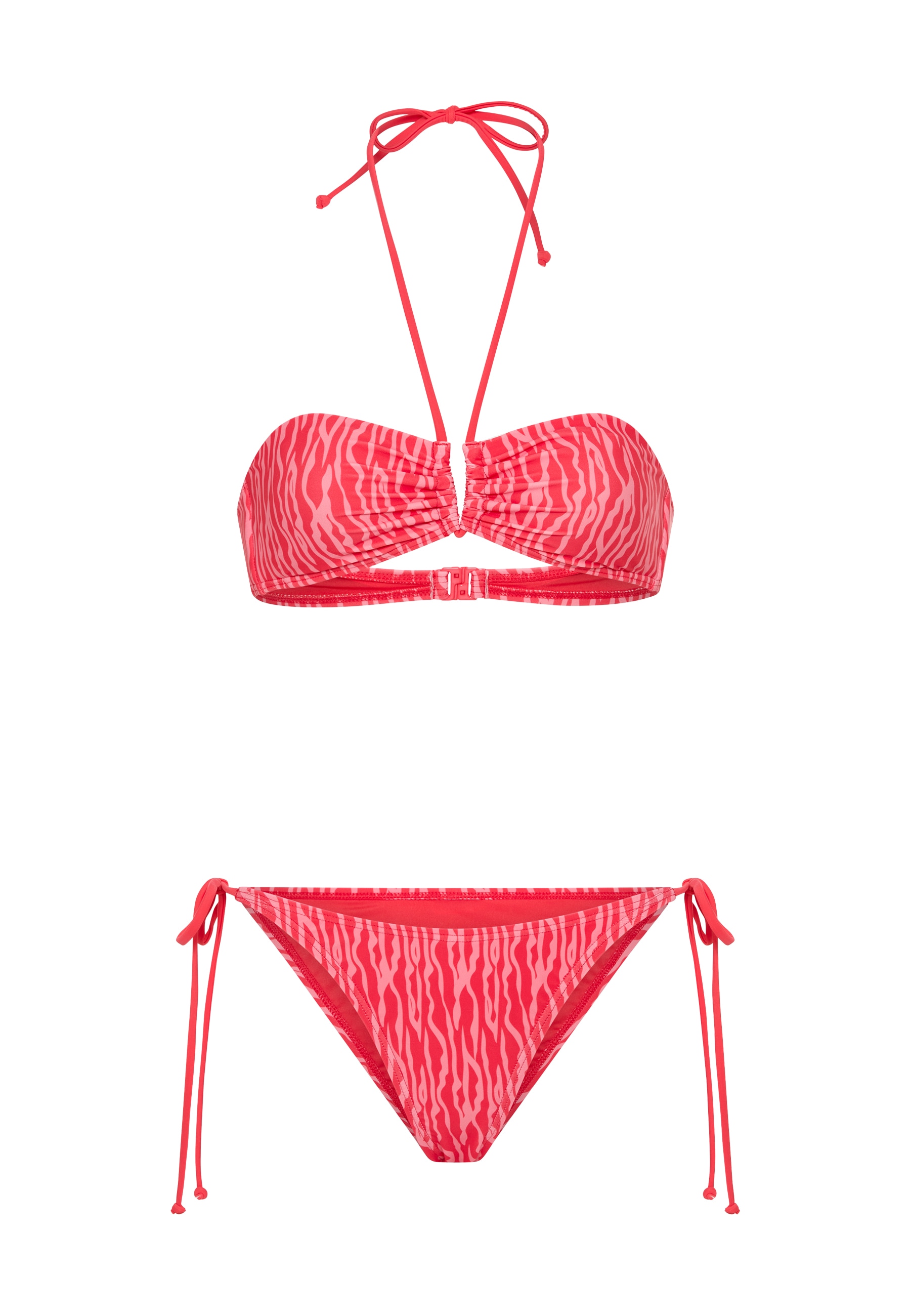 LSCN by LASCANA Bandeau-Bikini mit stylischem Allover-Print