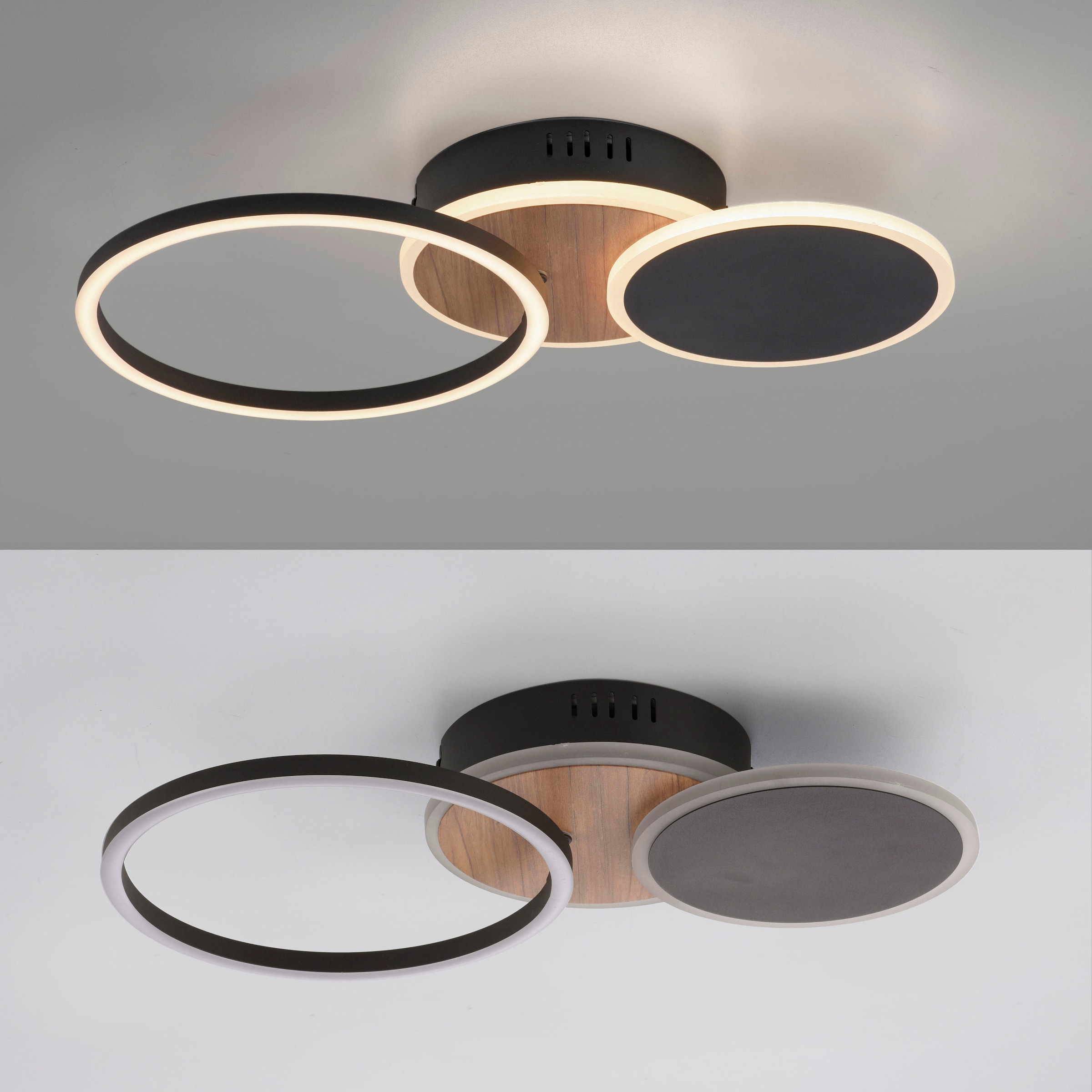 JUST LIGHT Deckenleuchte »SEVENT«, 1 flammig, Leuchtmittel LED-Board | LED fest integriert, LED