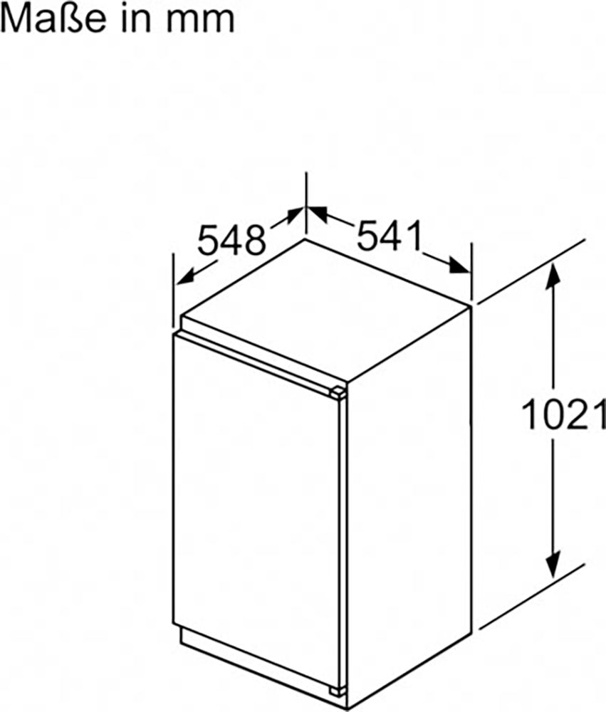 Constructa Einbaukühlschrank »CK232NSE0«, CK232NSE0, 102,1 cm hoch, 54,1 cm breit