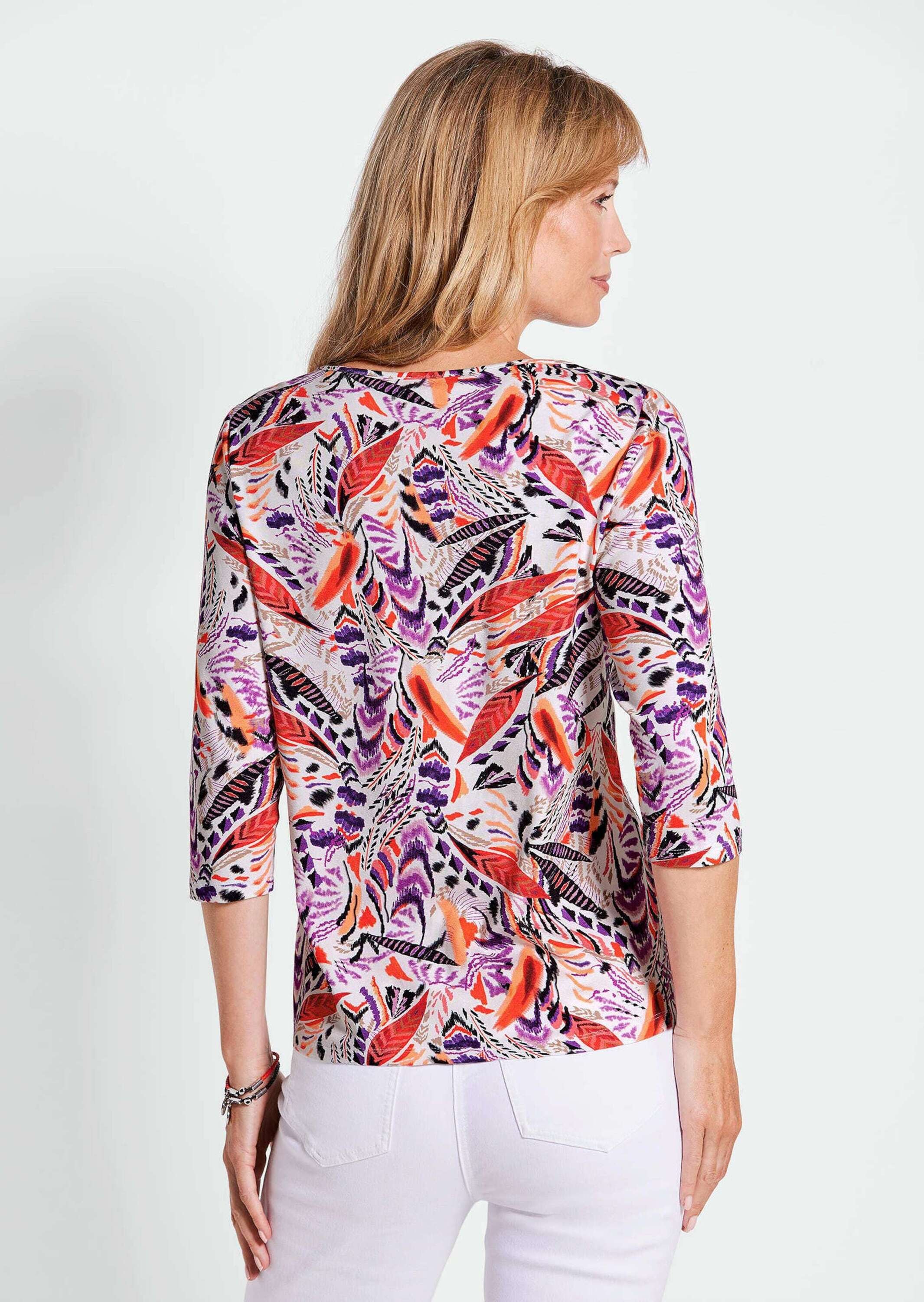 GOLDNER Kurzarmshirt »Druckshirt aus Jersey mit Halbarm«