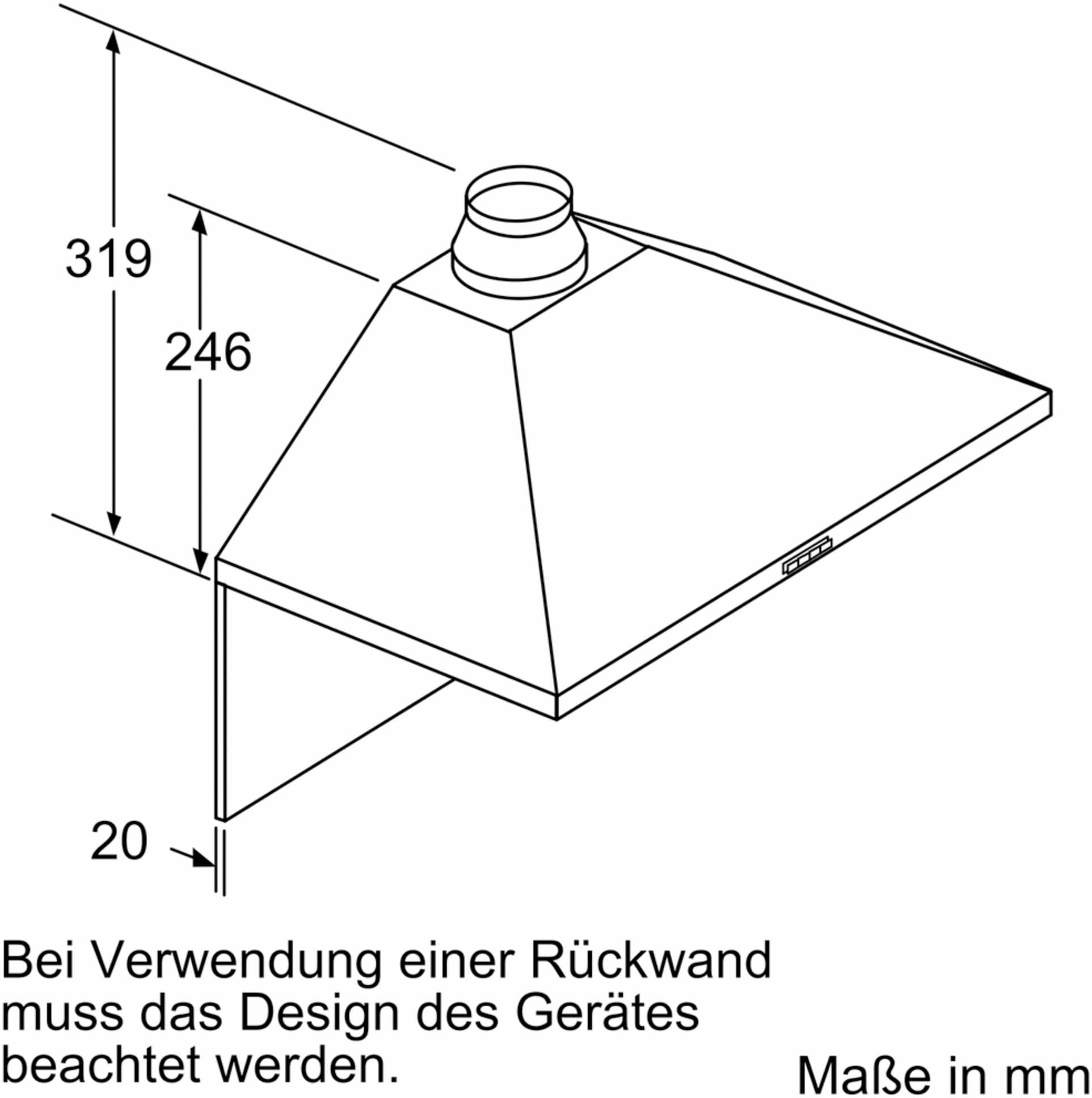 BOSCH Wandhaube »DWP66BC50«