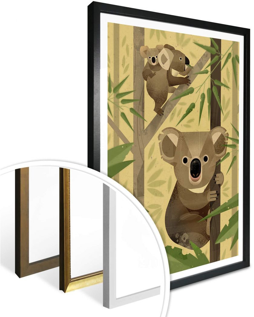 Wall-Art Poster »Koala«, Tiere, (1 St.), OTTO Online Bild, im Wandposter Shop Poster, Wandbild