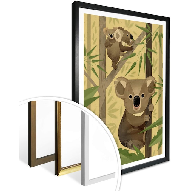 Wall-Art Poster »Koala«, Tiere, (1 St.), Poster, Wandbild, Bild, Wandposter  im OTTO Online Shop