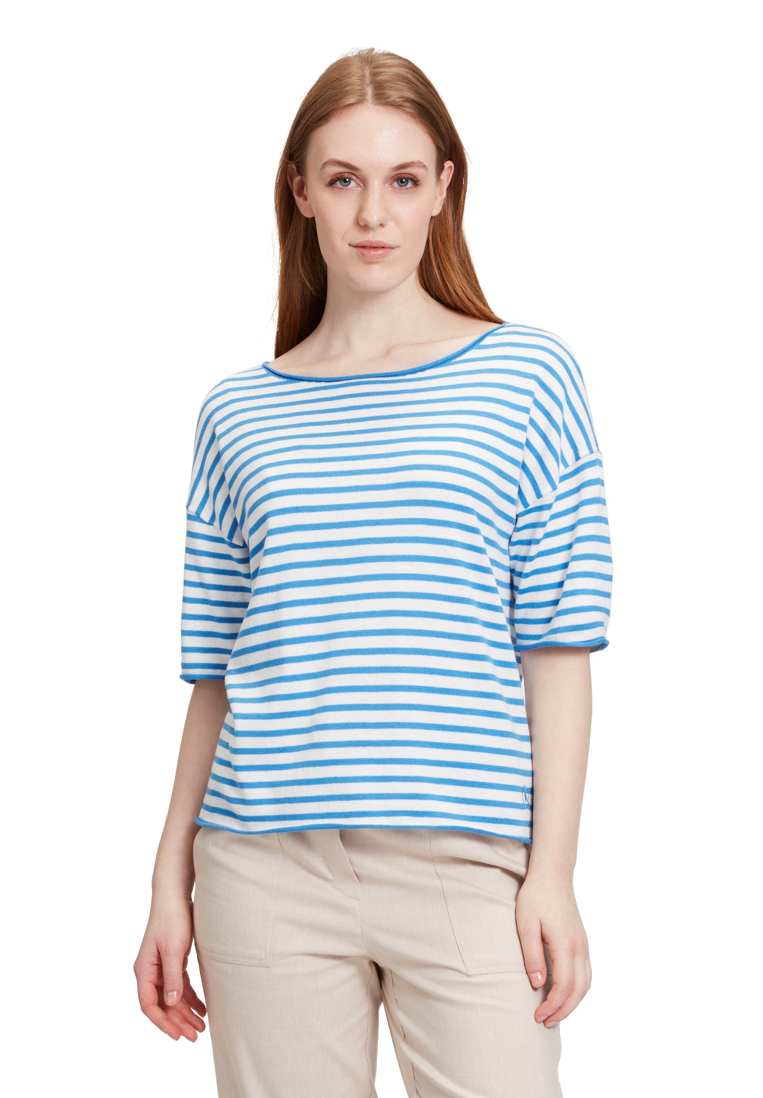 Betty&Co Strickpullover »Strickpullover mit U-Boot-Ausschnitt«