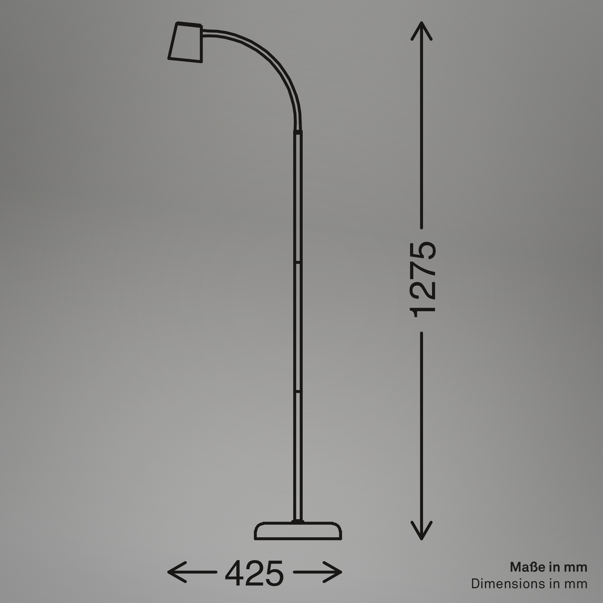 Briloner Leuchten LED Stehlampe »Stehleuchte, weiß, 1xGU10/max. 9W exkl.« GU10