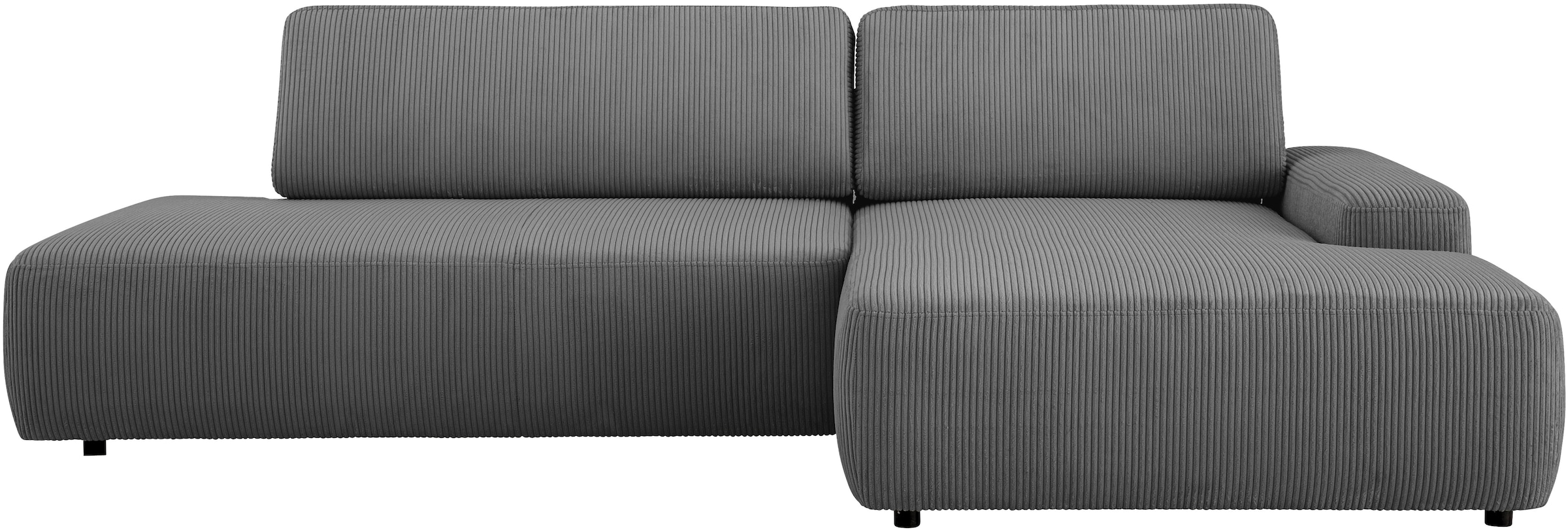 Home affaire Ecksofa »TORGE, Schlafsofa Cord, Samtvelours u. Strukur fein, Couch in L-Form« Schlaffunktion und Bettkasten, Liegefläche: 210x125 cm, neues Design