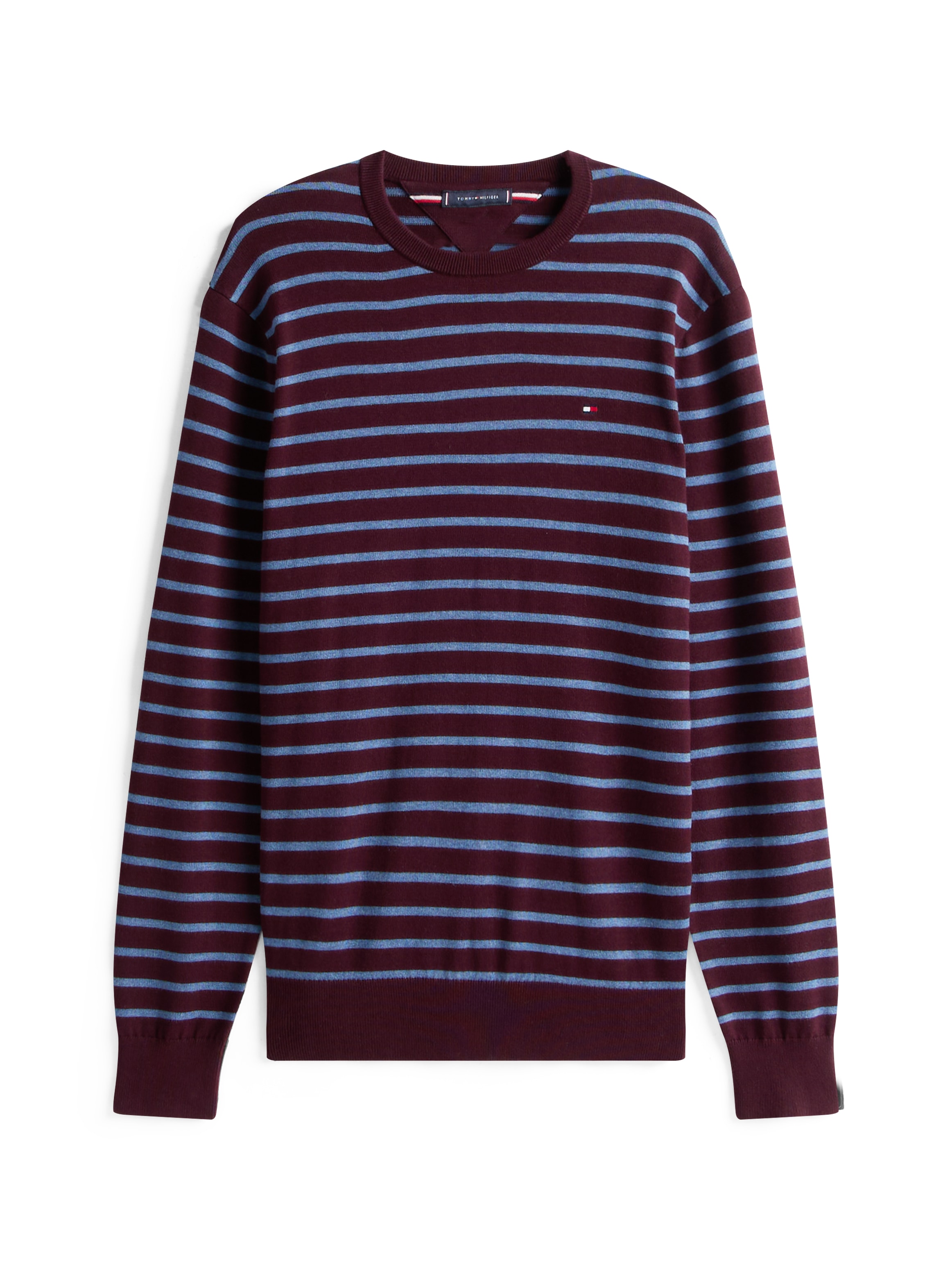 Tommy Hilfiger Rundhalspullover »ESSENTIAL COTTON CREW NECK«, 100% Baumwolle Crewneck Regular Fit Premium Mode