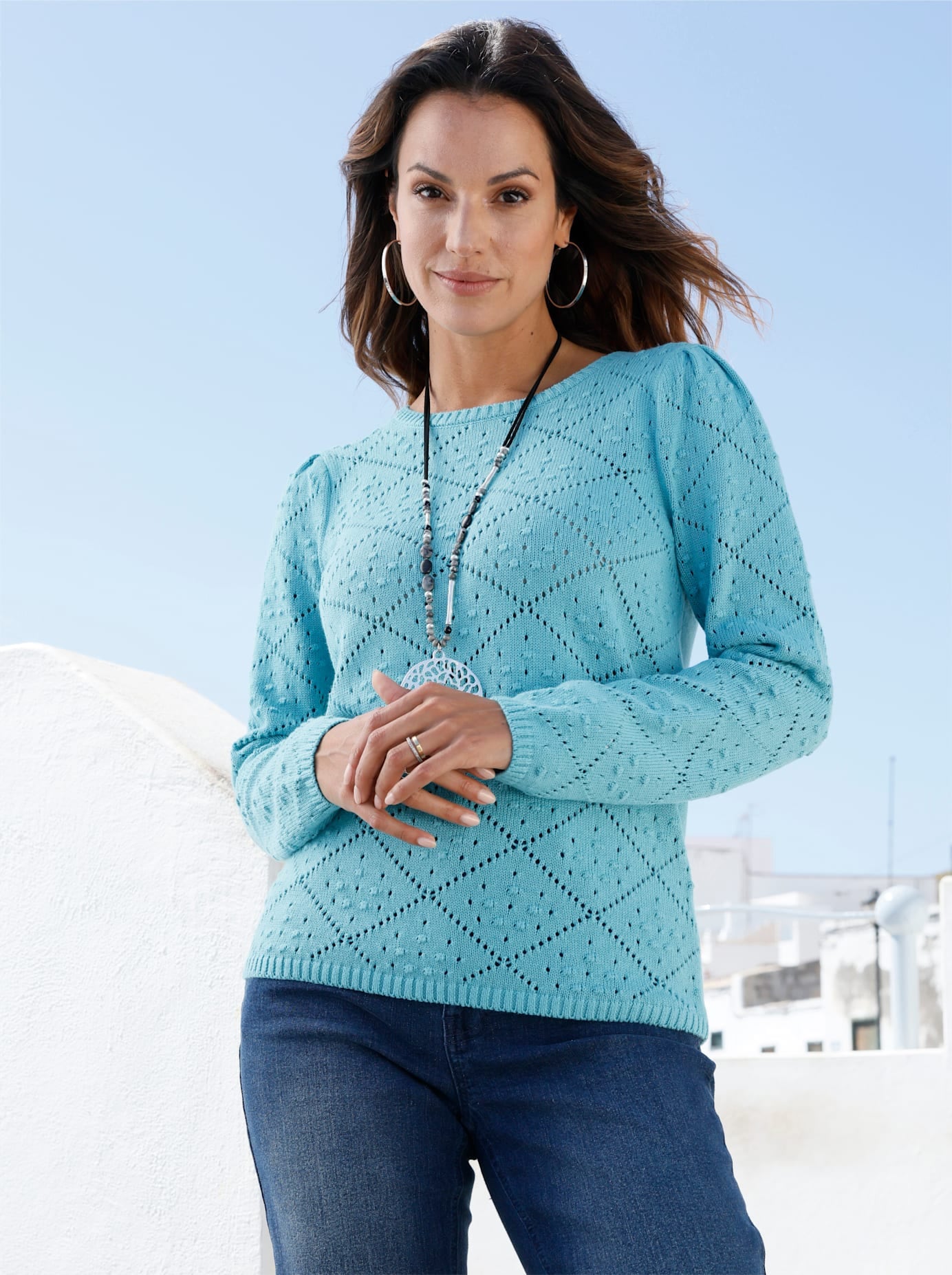 Inspirationen Strickpullover »Langarm-Pullover«