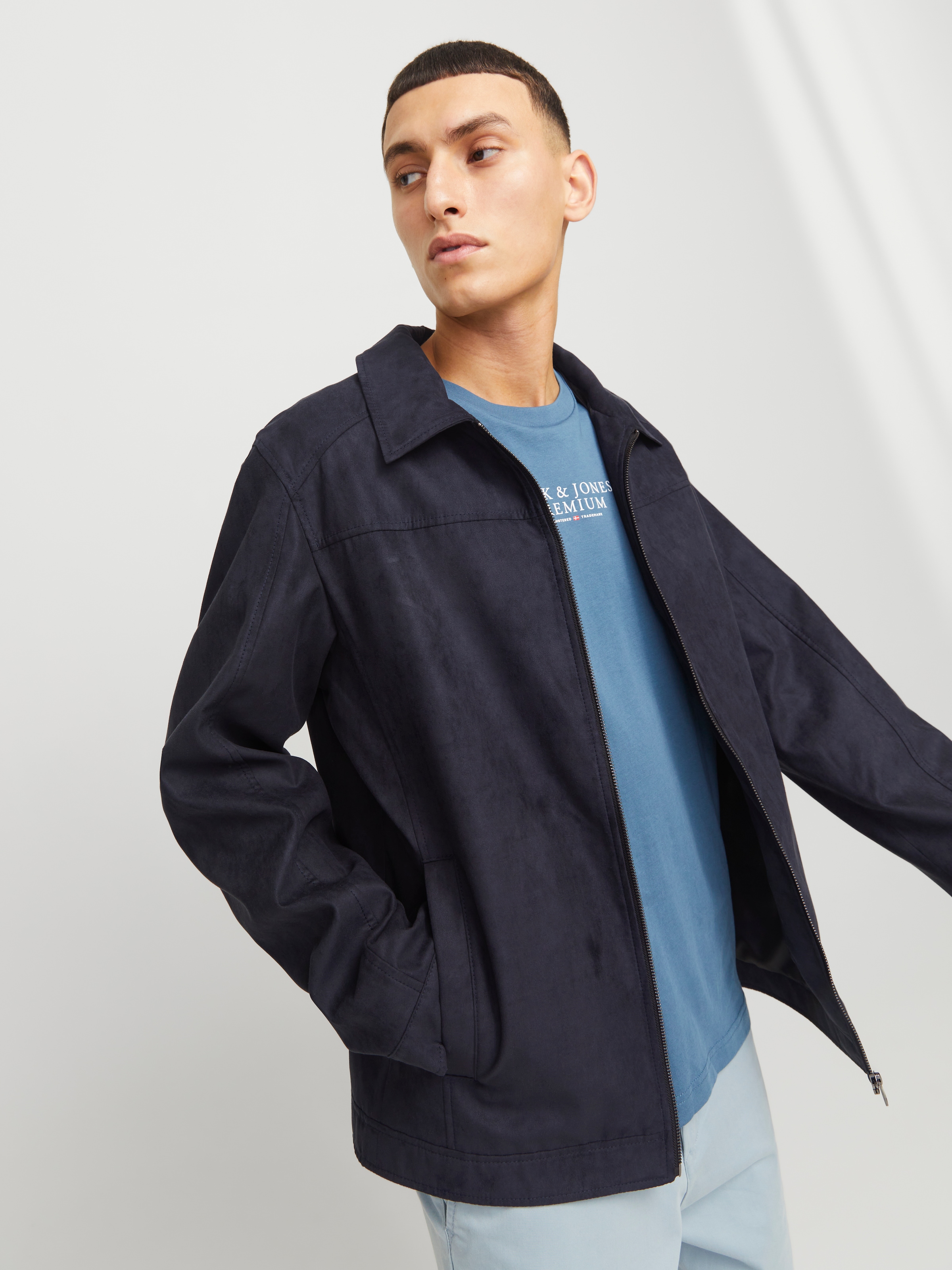 Jack & Jones Hemdjacke »JJEDYLAN SHACKET NOOS«, ohne Kapuze, mit Fly-Away Kragen