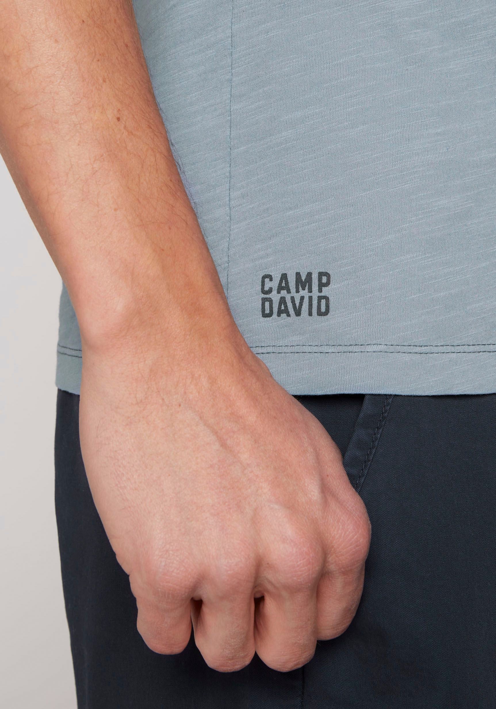 CAMP DAVID T-Shirt, mit Logoprägung