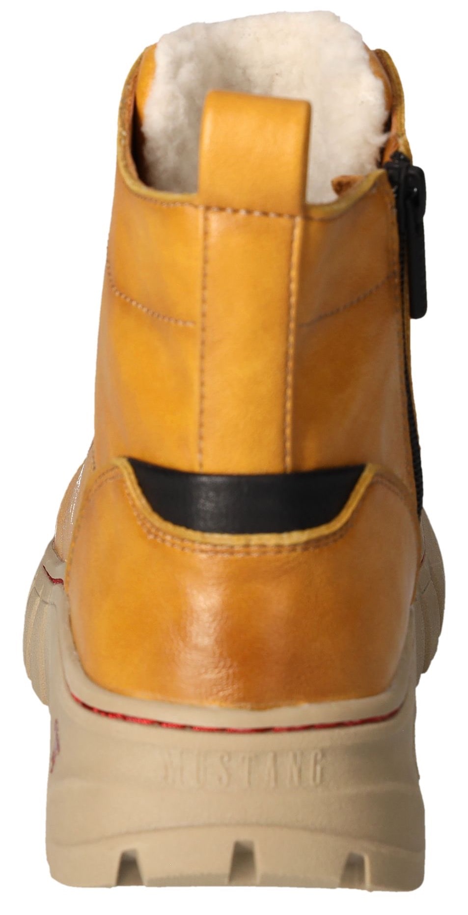 Mustang Shoes Winterboots, Stiefelette, Plateauboots mit Gummizug für guten Sitz