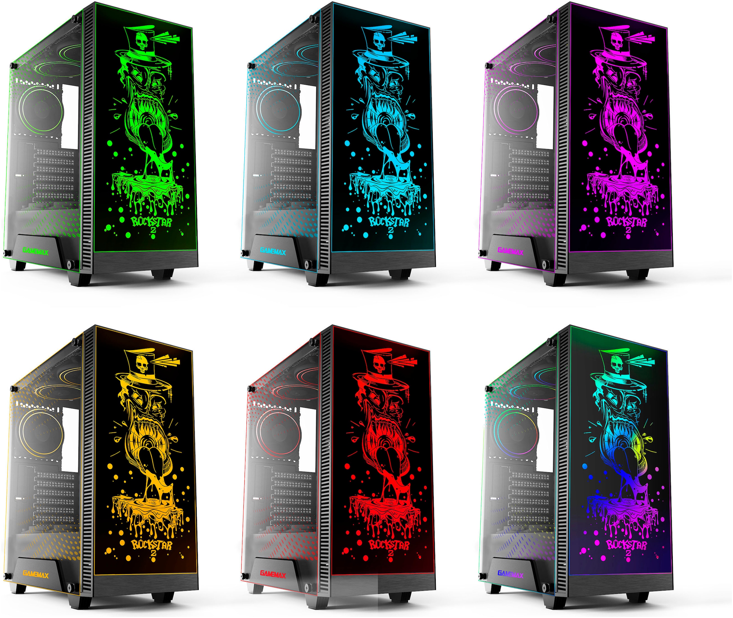 Hyrican PC-Komplettsystem »MegaDeal Gaming-PC-Set Rockstar«, Windows 11 + MSI G32C4 E2 Monitor Curved 80cm (32") + Maus & Tastatur
