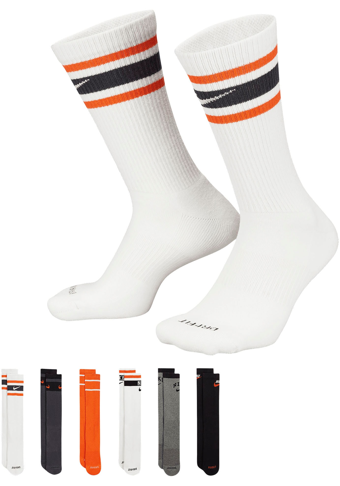Nike Sportsocken »Everyday Plus Cushioned Crew Socks (-Pack)«, (6 Paar)