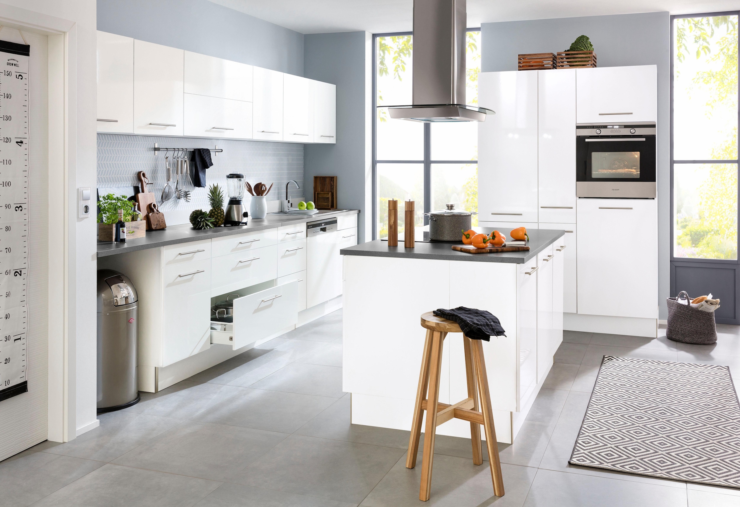 wiho Küchen Apothekerschrank »Ela«, mit mit breit bei online Auszügen, cm OTTO 30 Soft-Close-Funktion, 2
