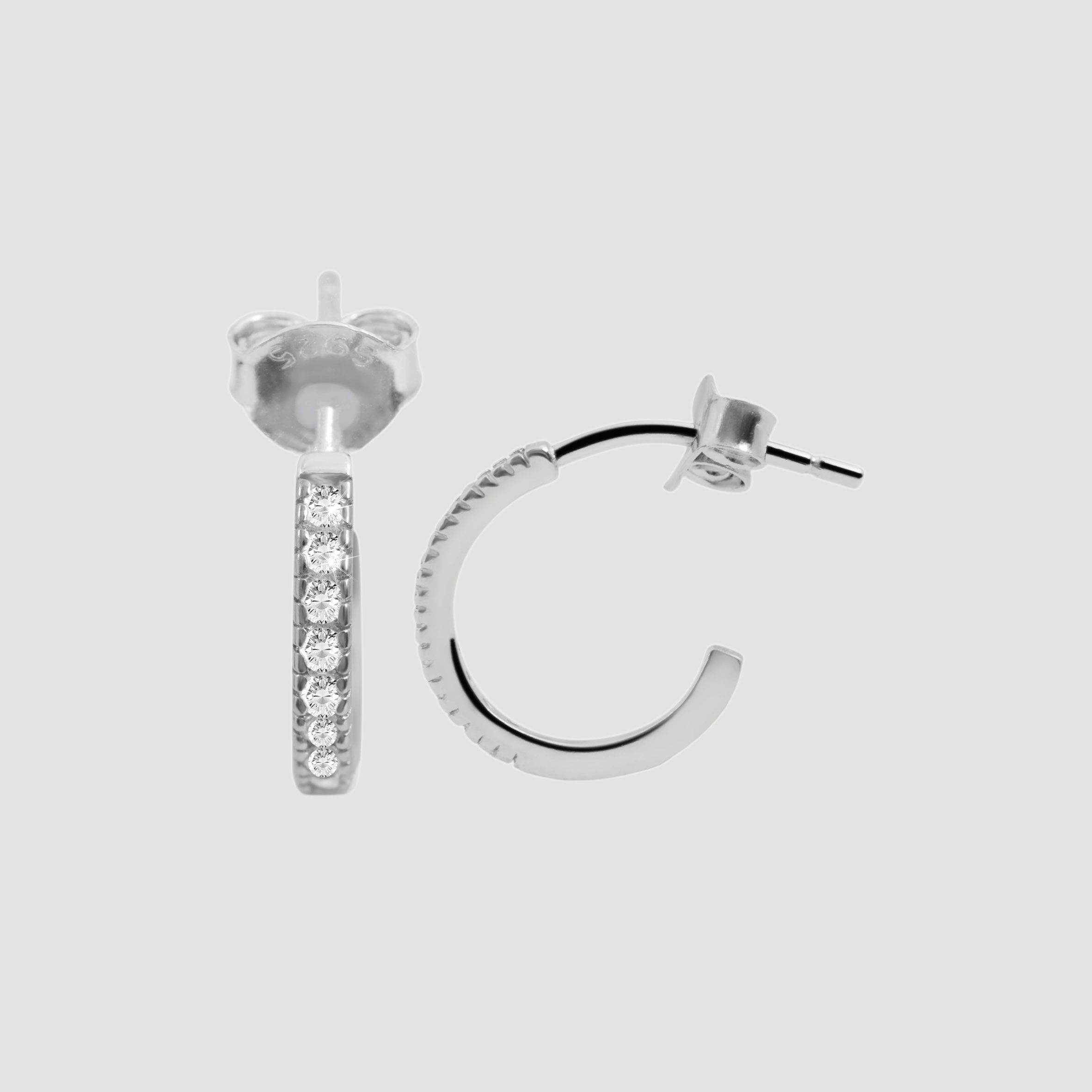 Adelia´s Paar Ohrstecker »Damen Ohrringe ¿ Ohrstecker aus 925 Silber mit Zirkonia«