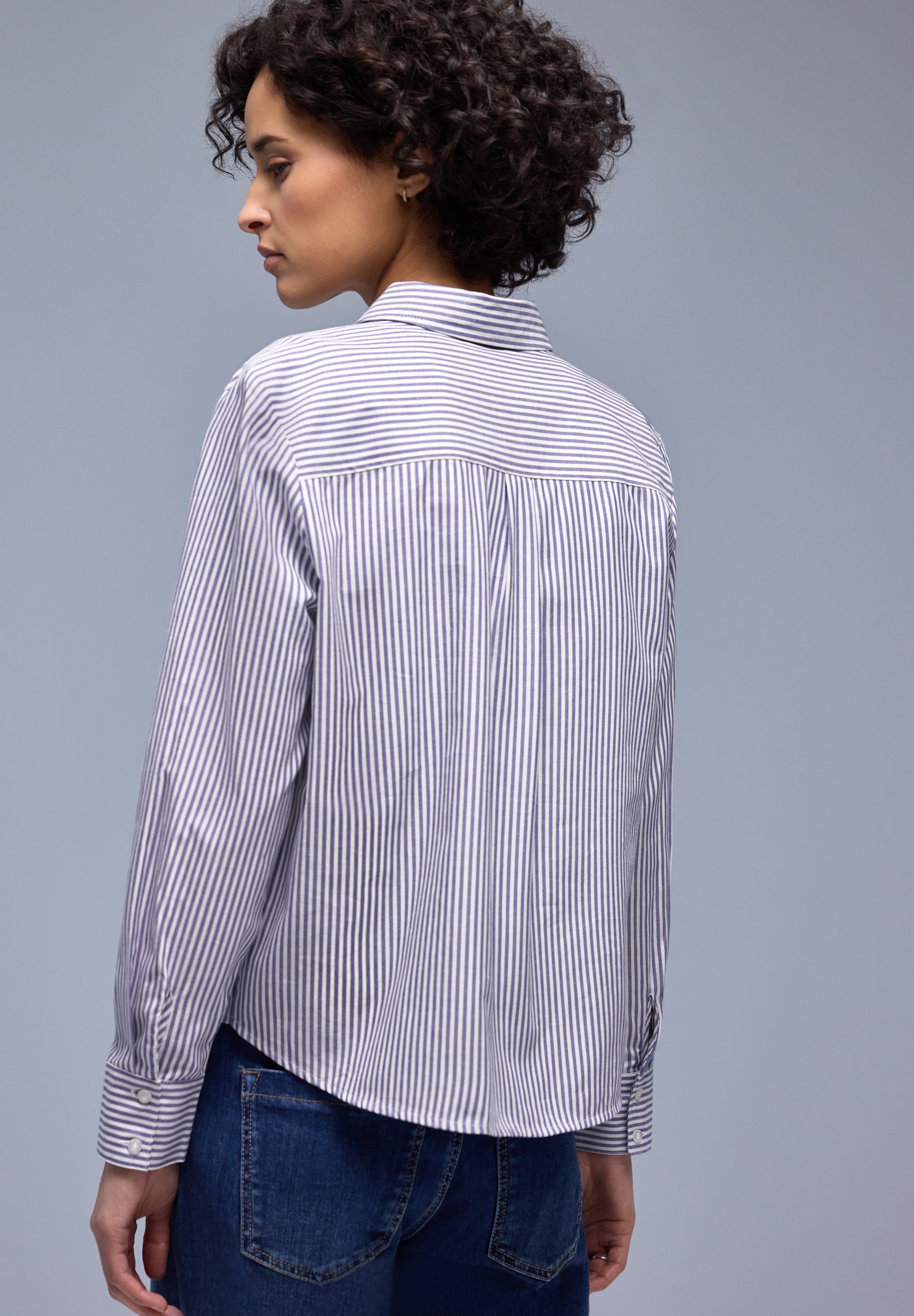 STREET ONE Hemdbluse mit Brust Taschen