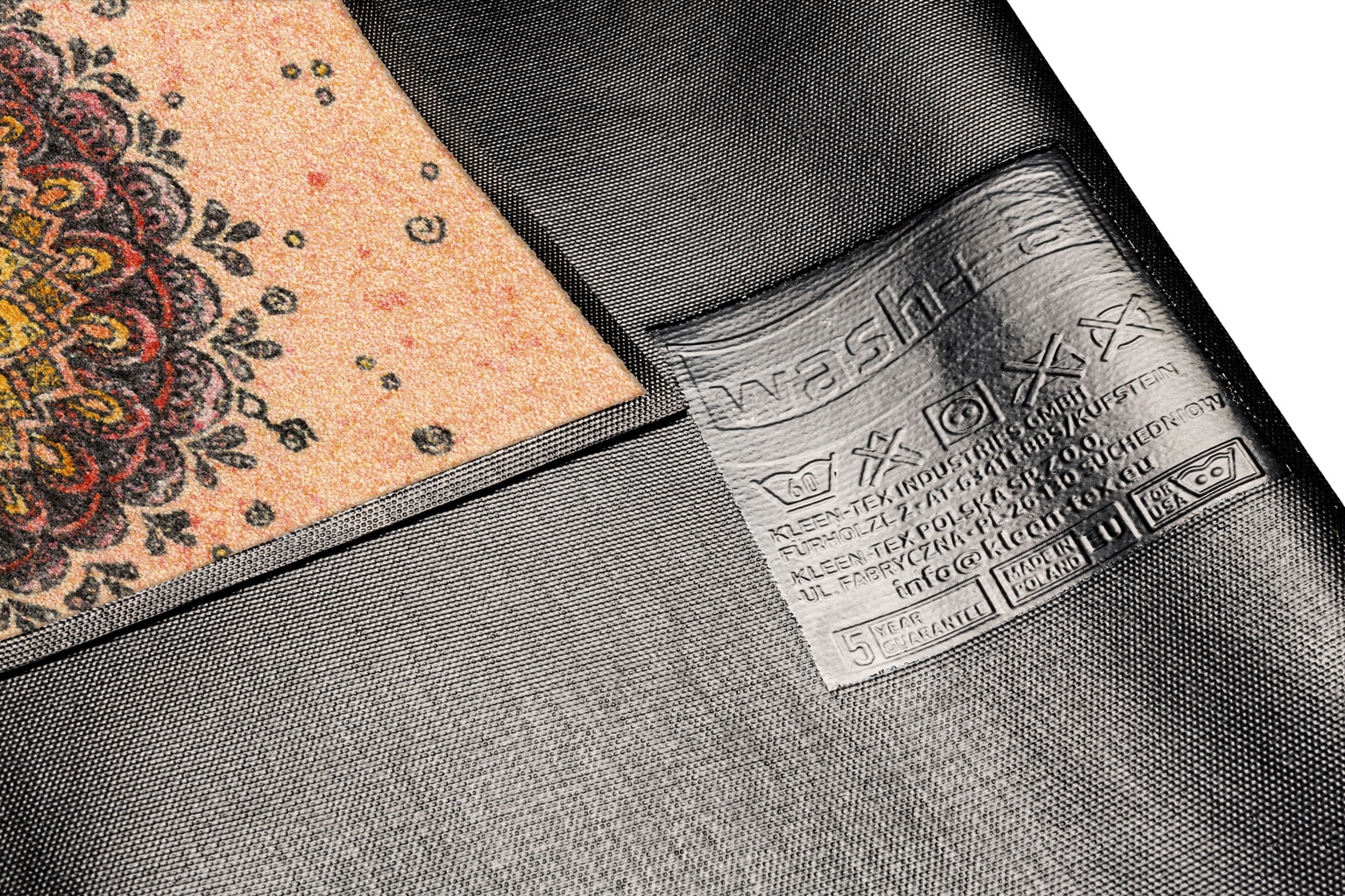 wash+dry by Kleen-Tex Fußmatte »Circle of Love« rechteckig 7 mm Höhe