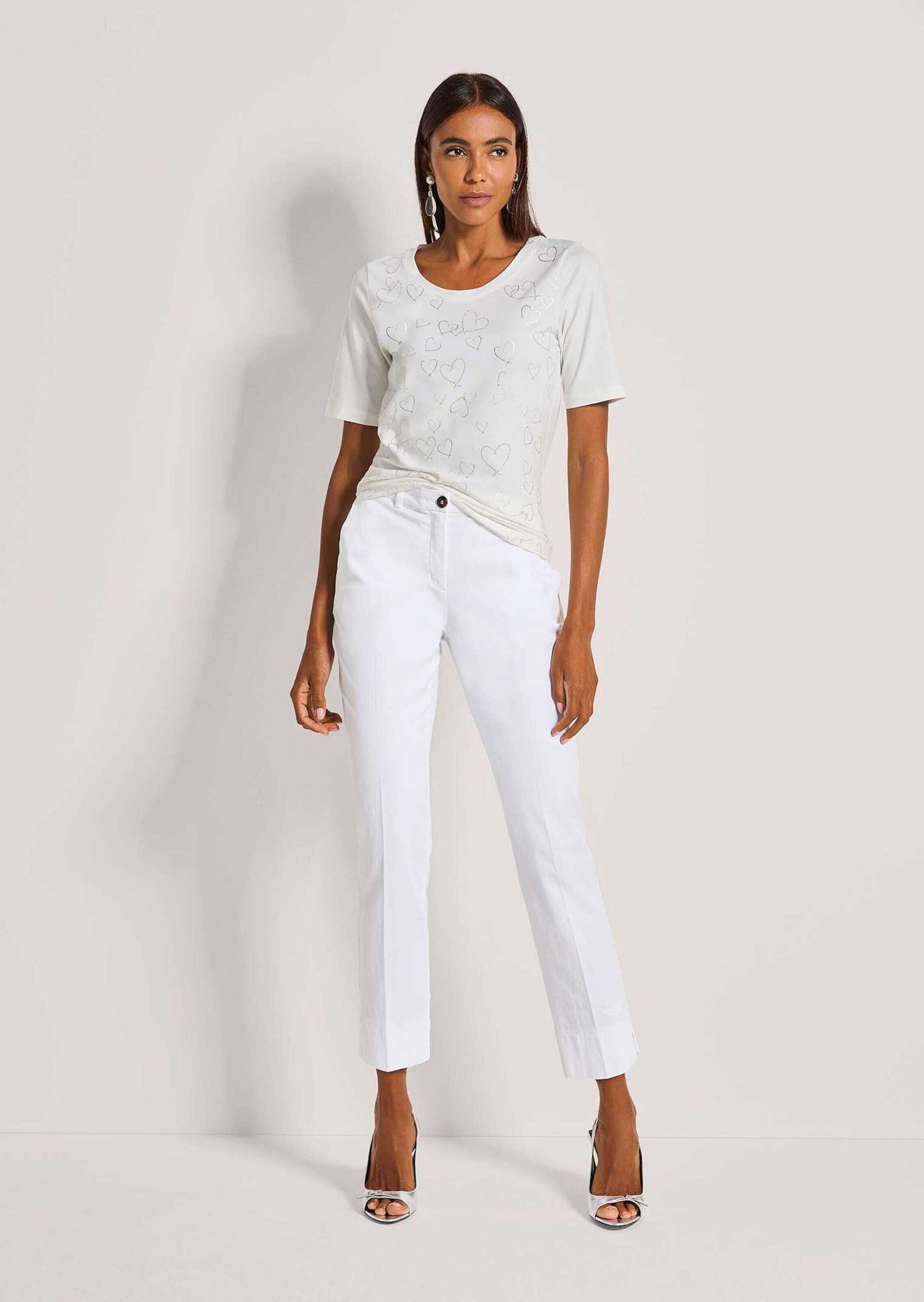 MADELEINE Kurzarmshirt »Shirt Print-Shirt mit Rundhals, Kurzarm« Strasssteine